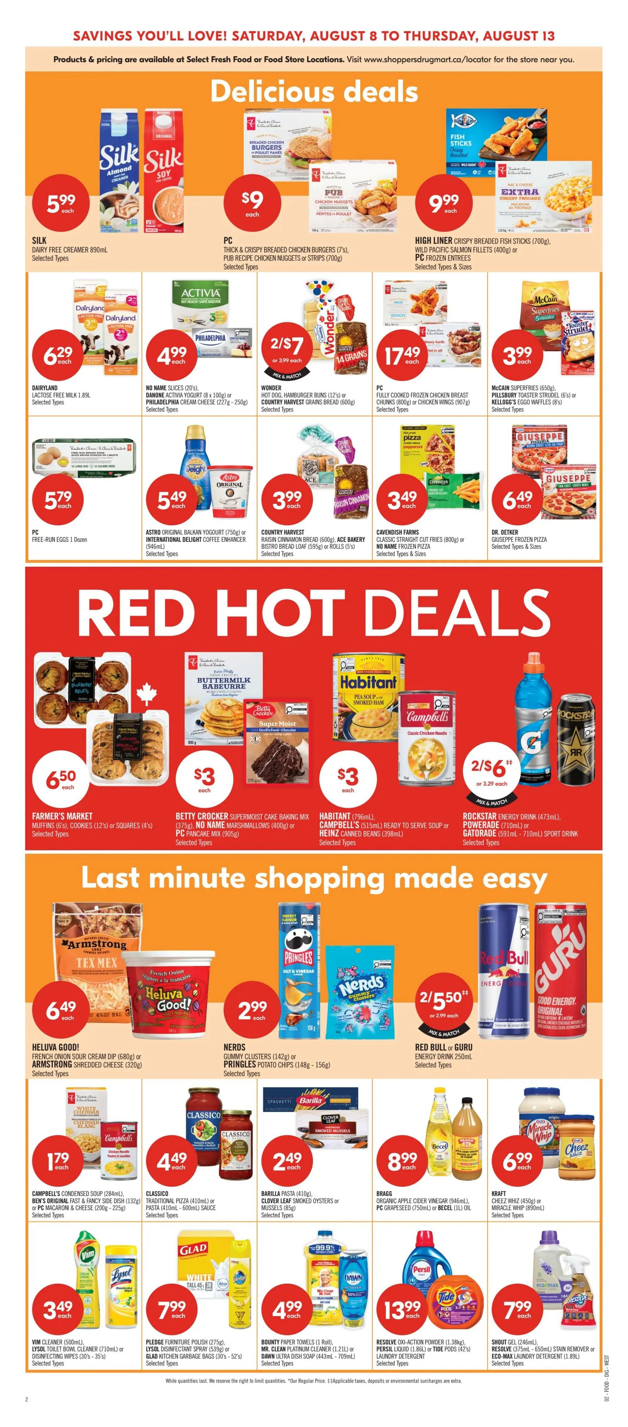 Shoppers Drug Mart (West) Flyer August 8 to 13