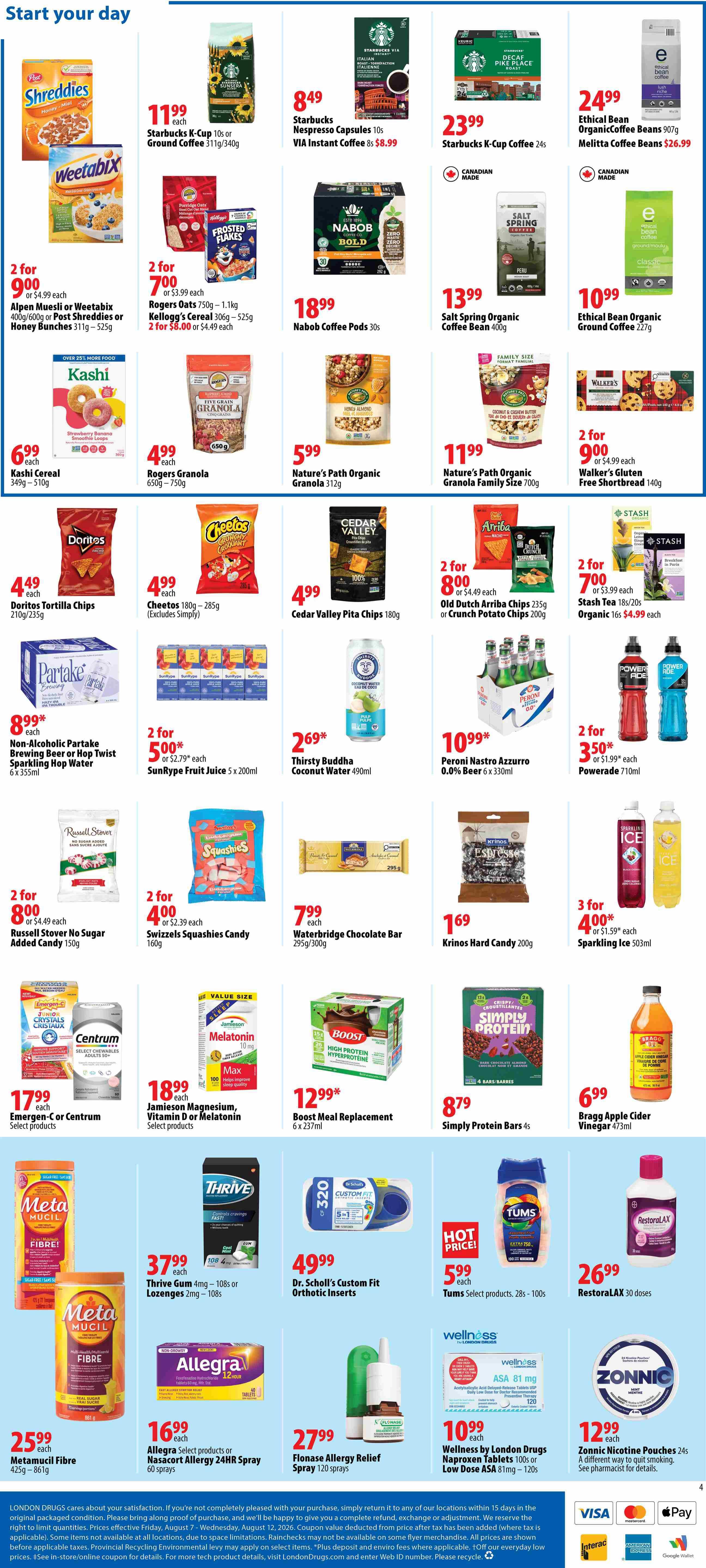 London Drugs Weekly Flyer August 7 to 12