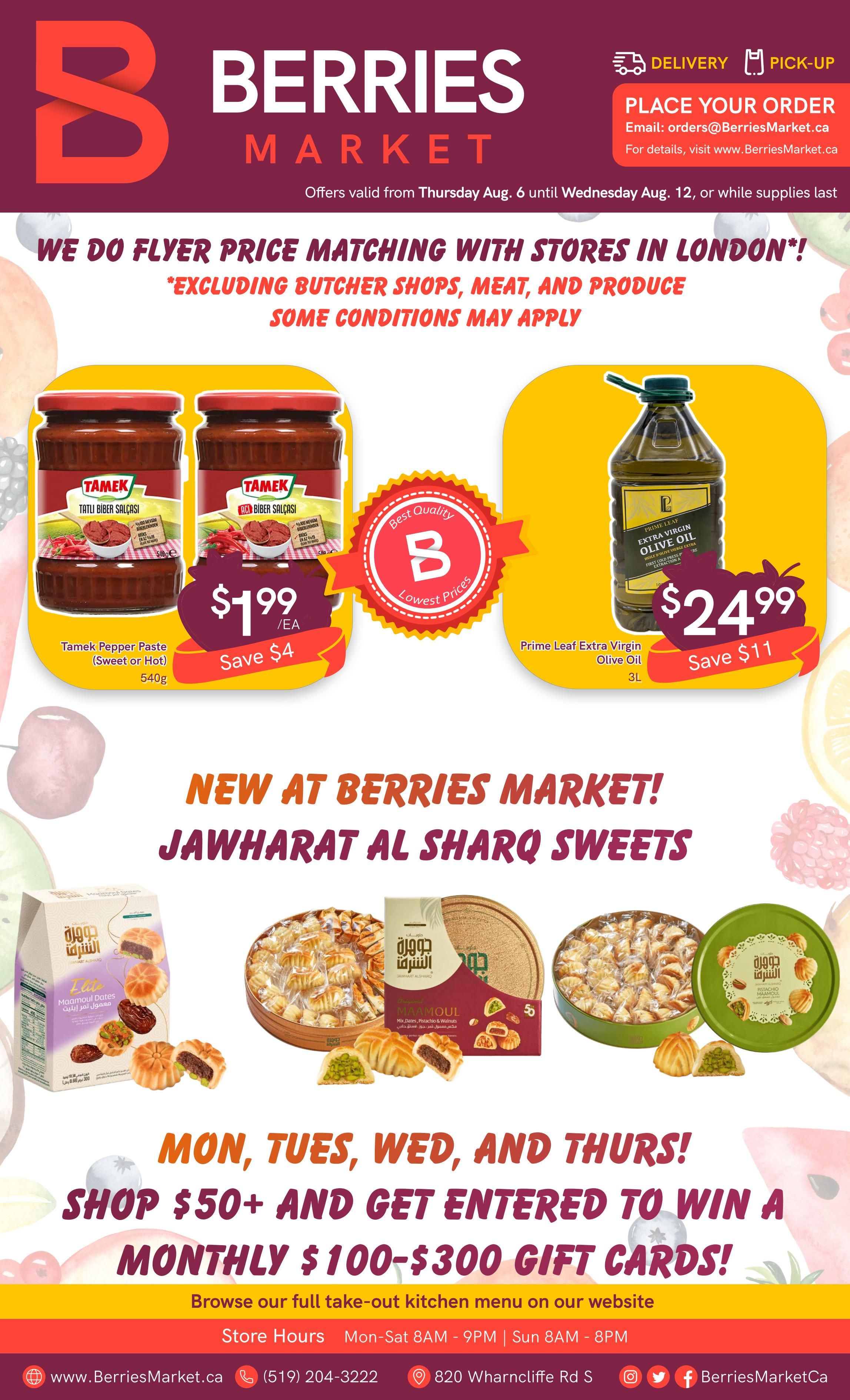 Berries Market Flyer August 6 to 12