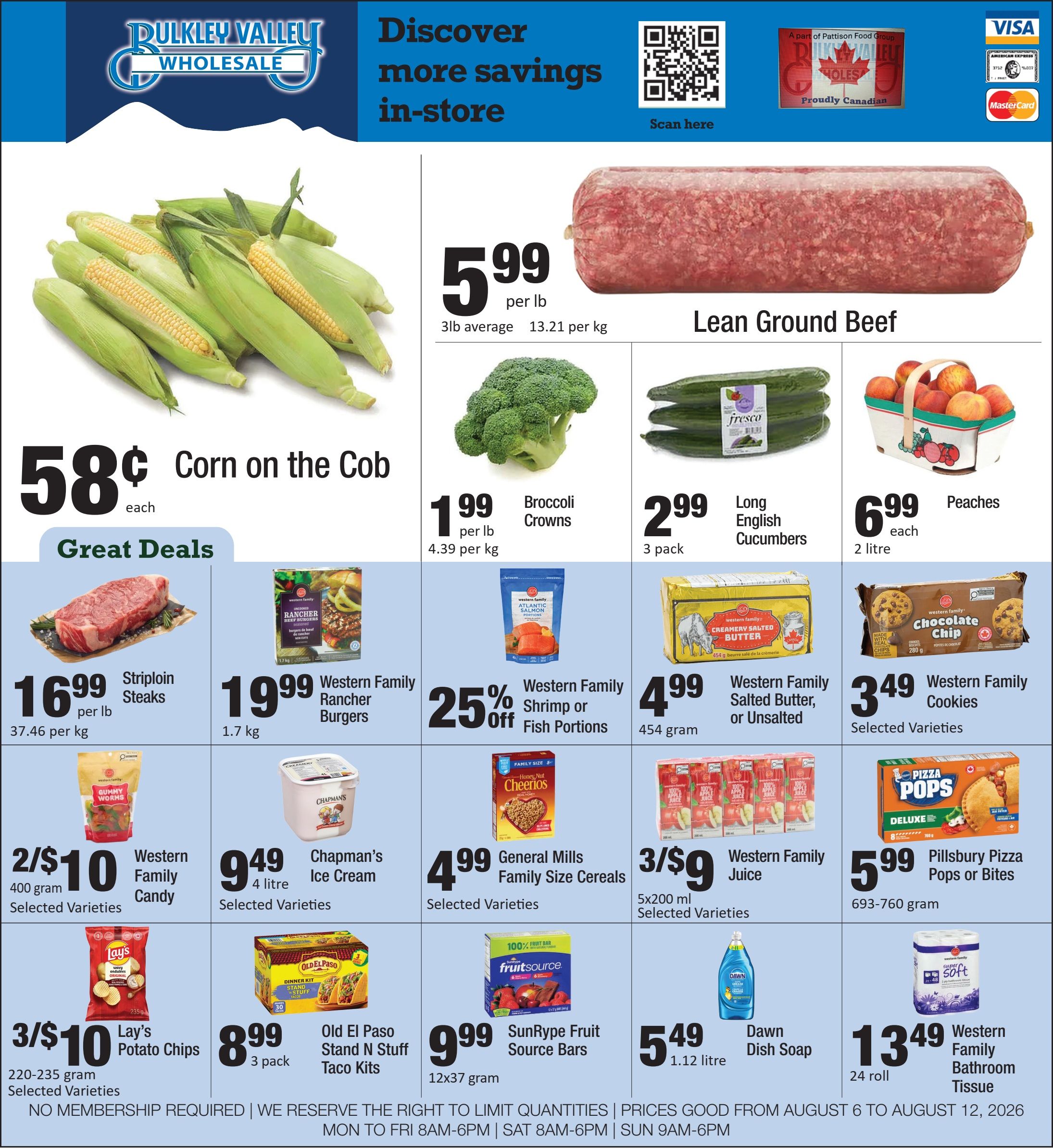 Bulkley Valley Wholesale Flyer August 6 to 12