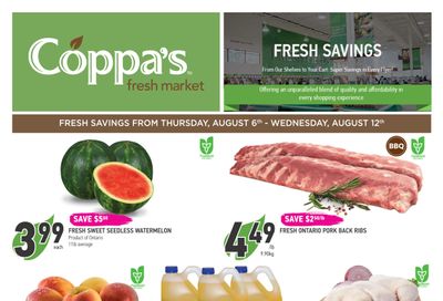 Coppa's Fresh Market Flyer August 6 to 12