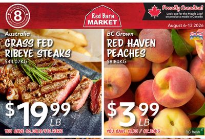 Red Barn Market Flyer August 6 to 12