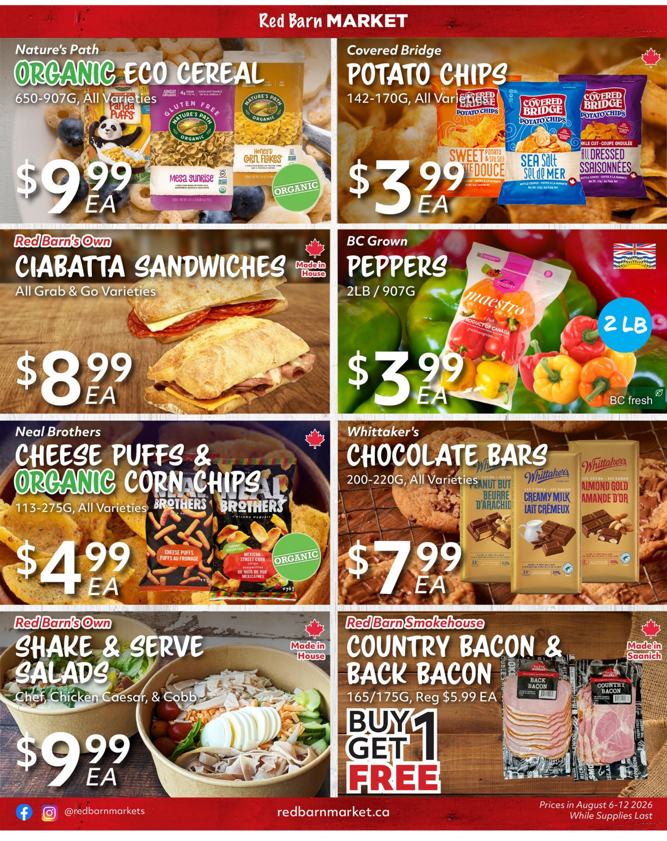 Red Barn Market Flyer August 6 to 12