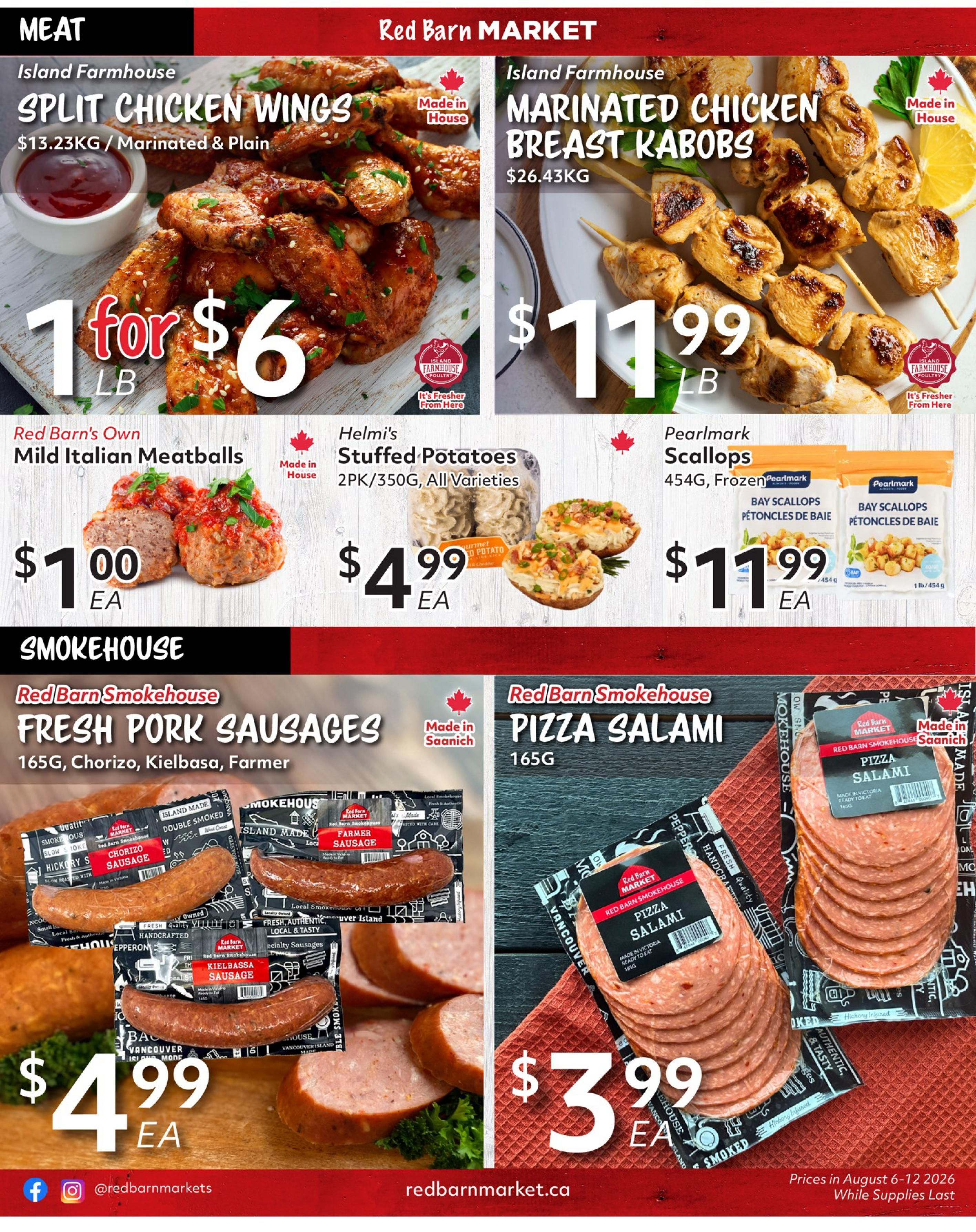 Red Barn Market Flyer August 6 to 12