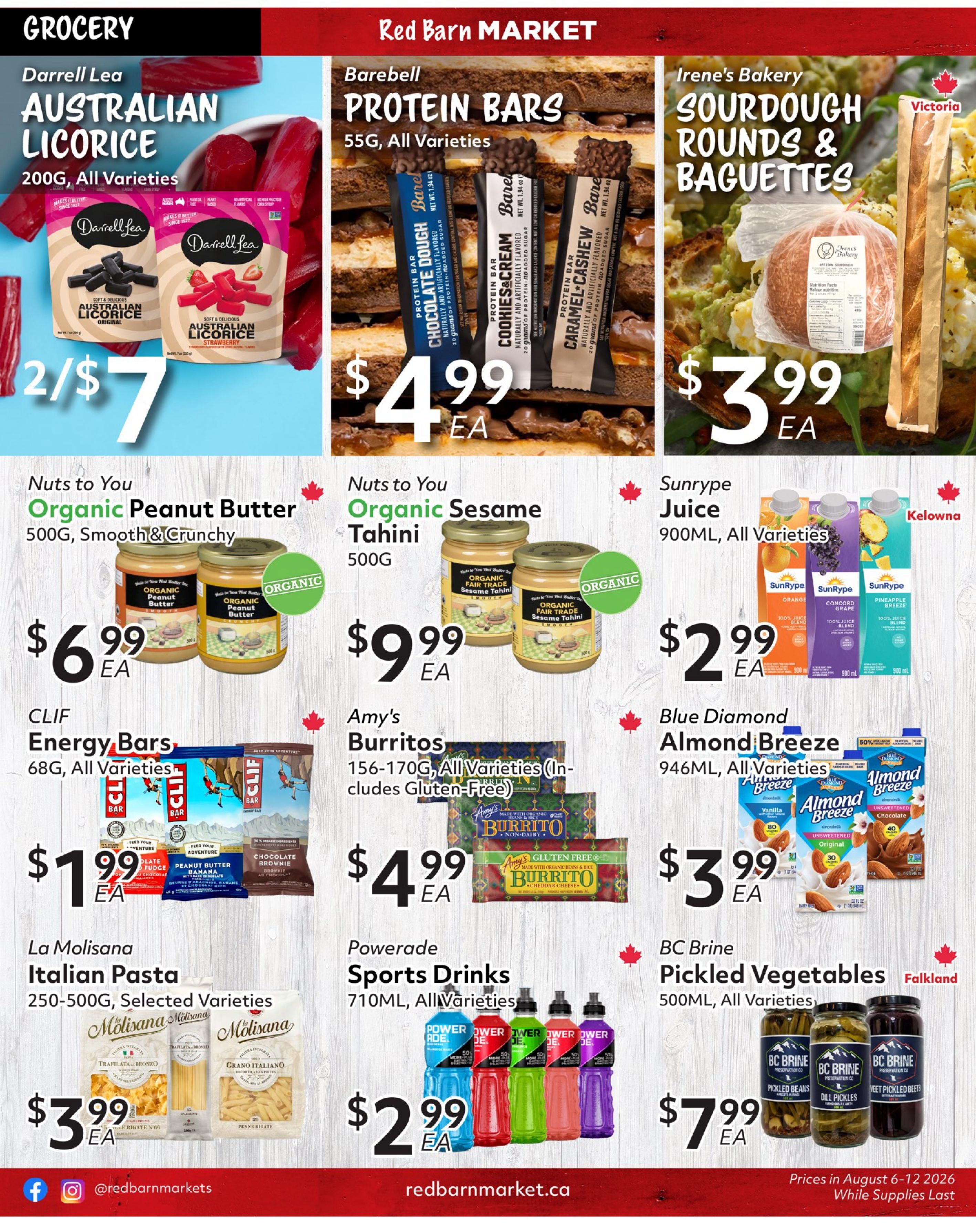 Red Barn Market Flyer August 6 to 12