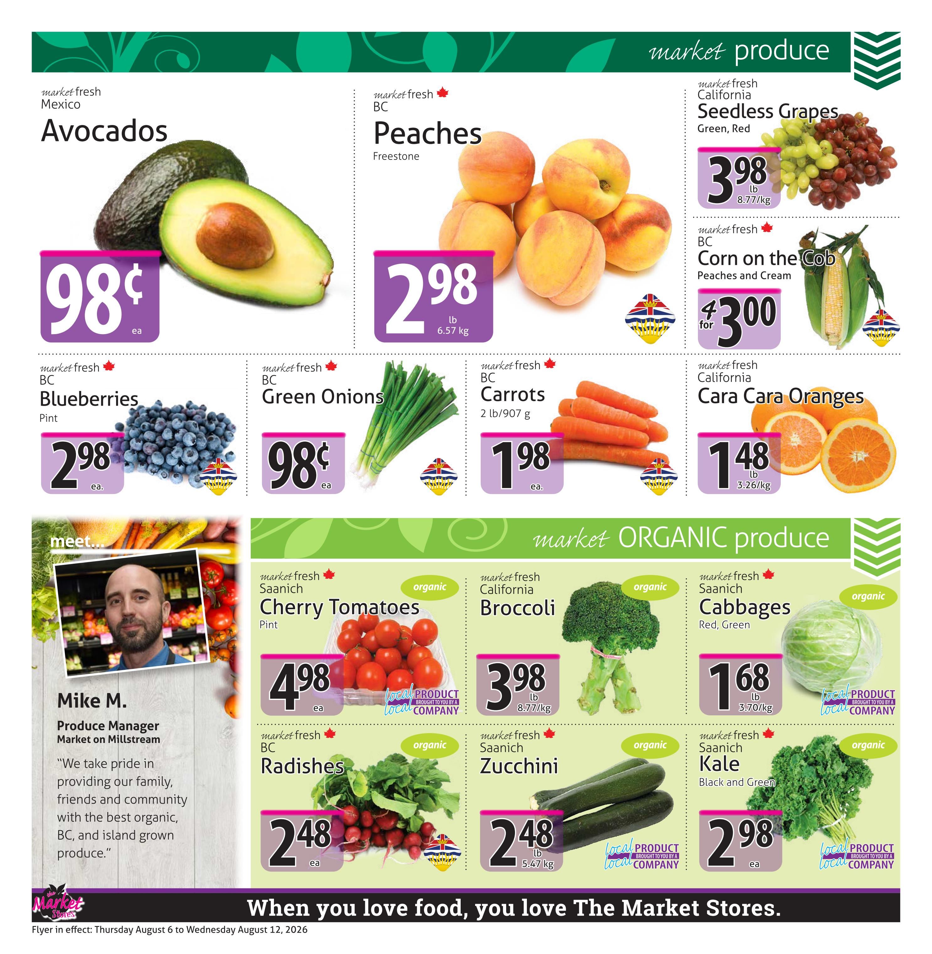 The Market Stores Flyer August 6 to 12