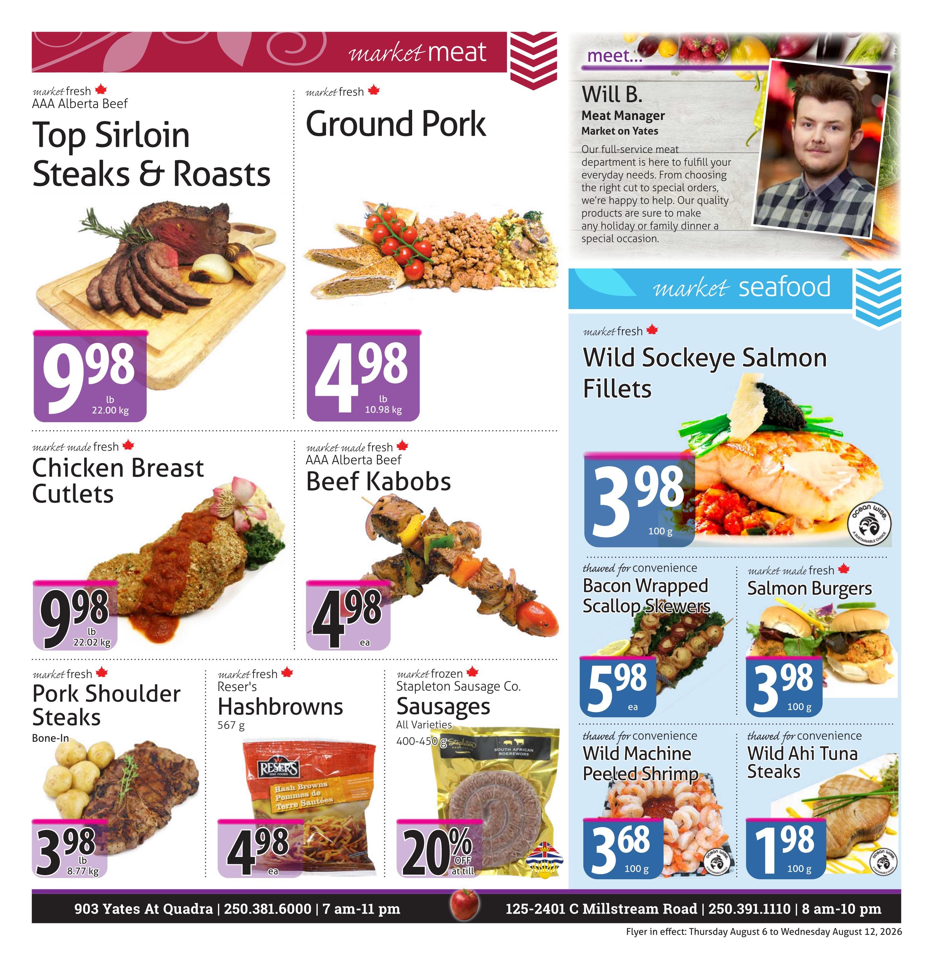 The Market Stores Flyer August 6 to 12
