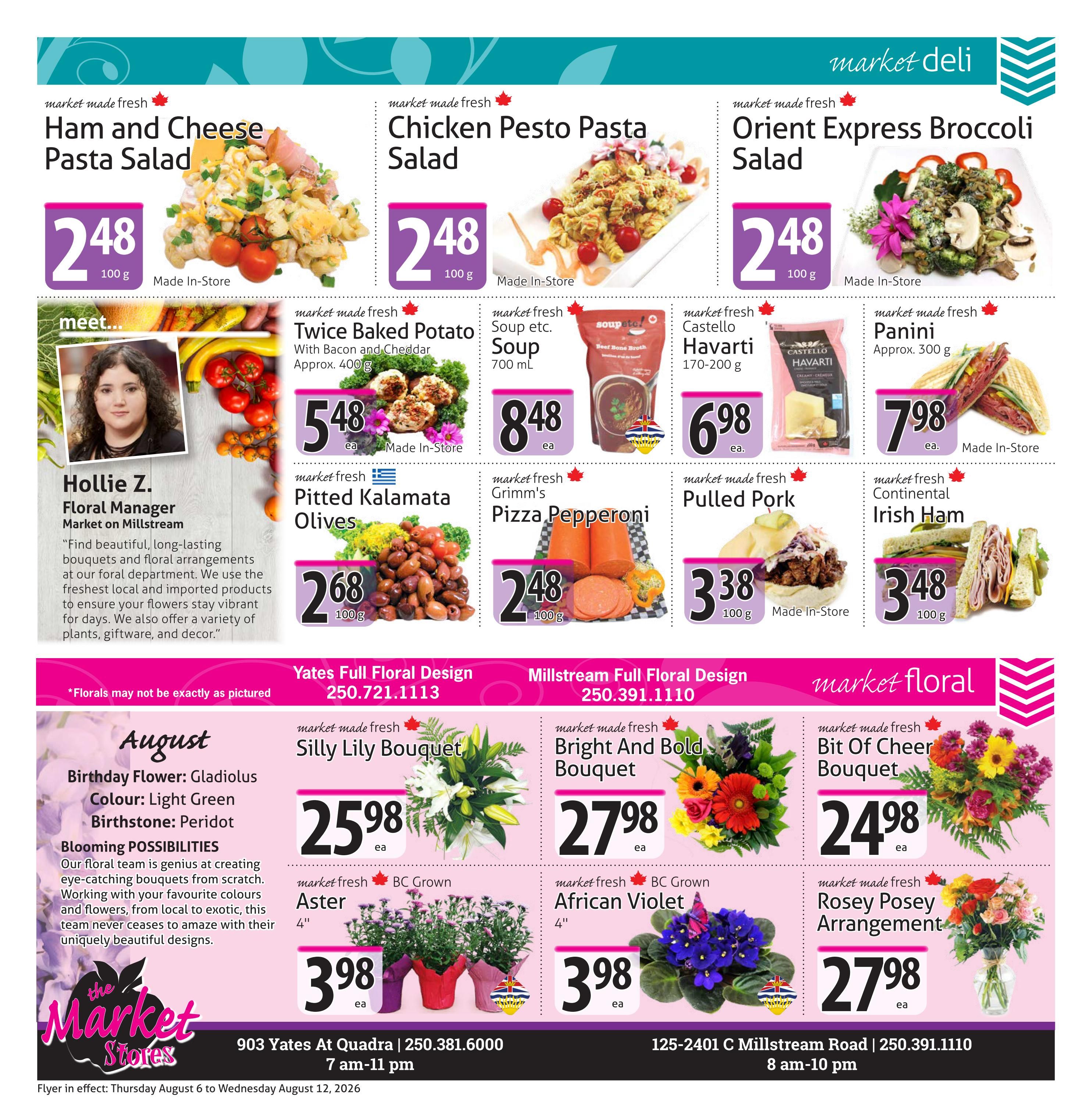 The Market Stores Flyer August 6 to 12