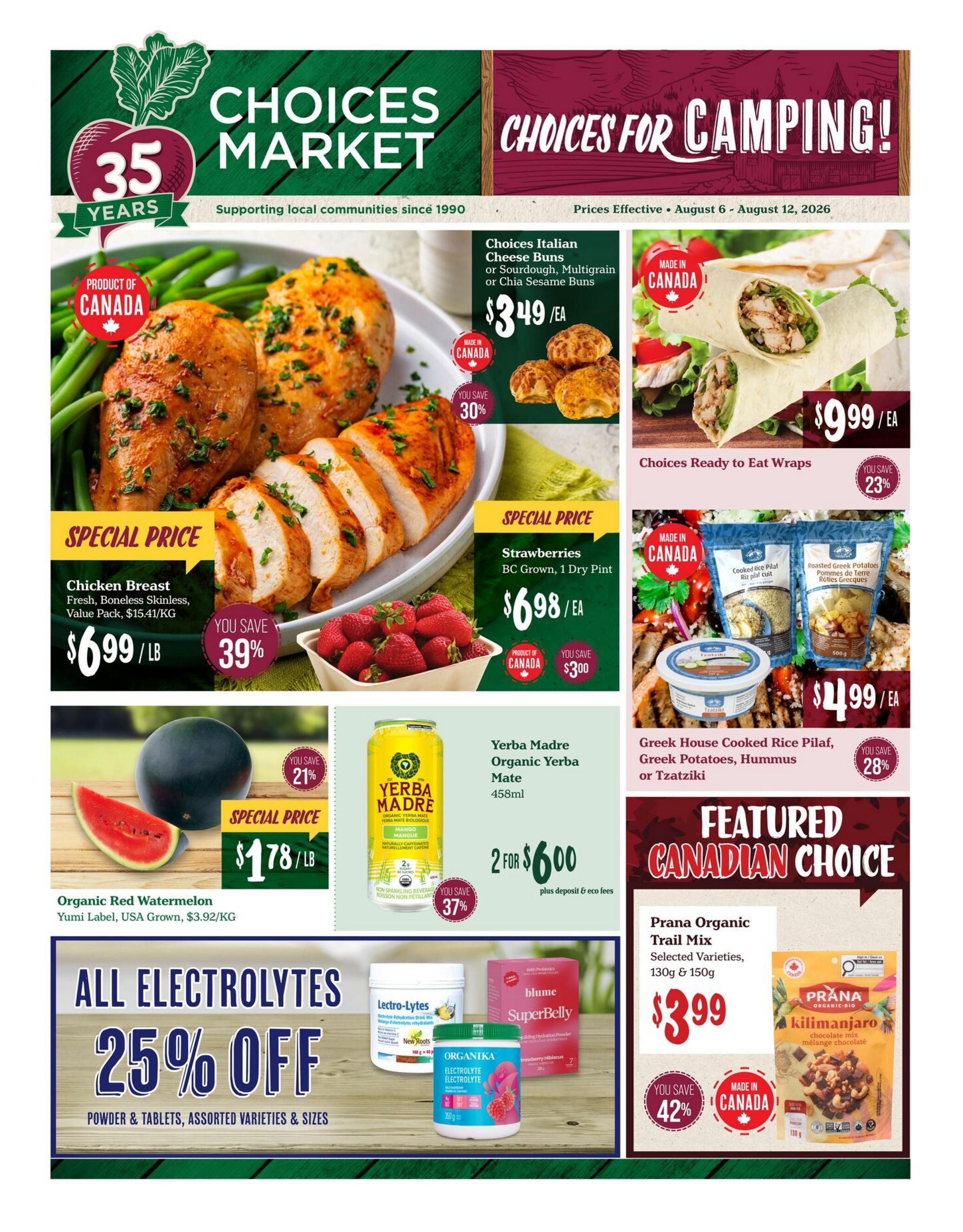 Choices Market Flyer August 6 to 12