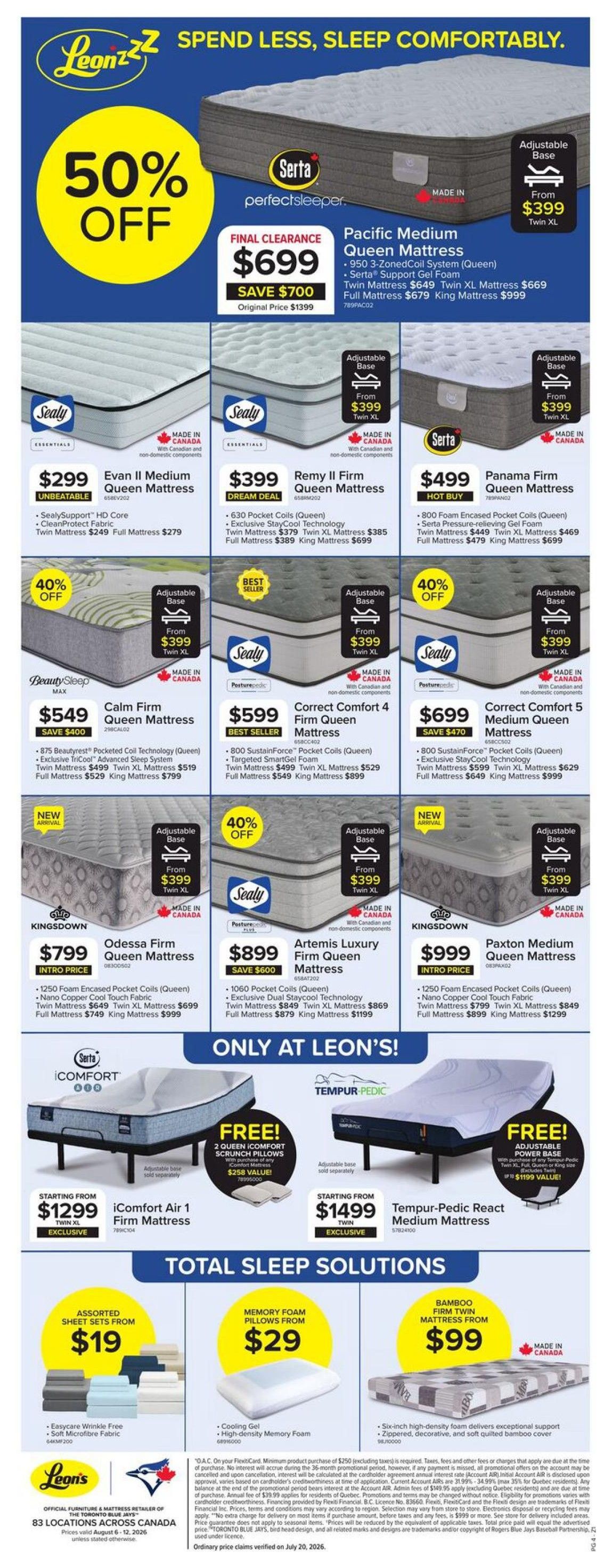 Leon’s Flyer August 6 to 12