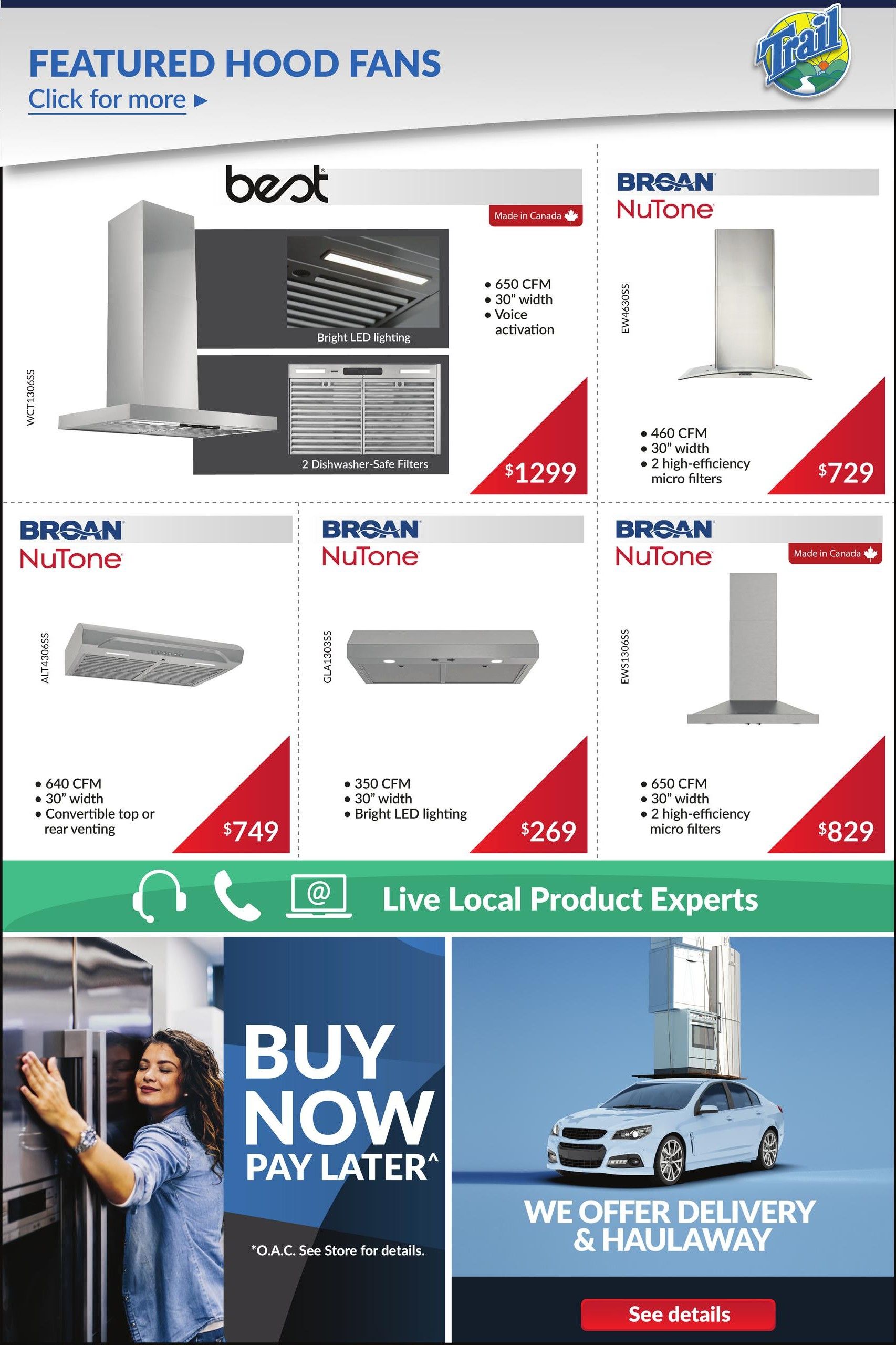 Trail Appliances (AB & SK) Flyer August 6 to 12