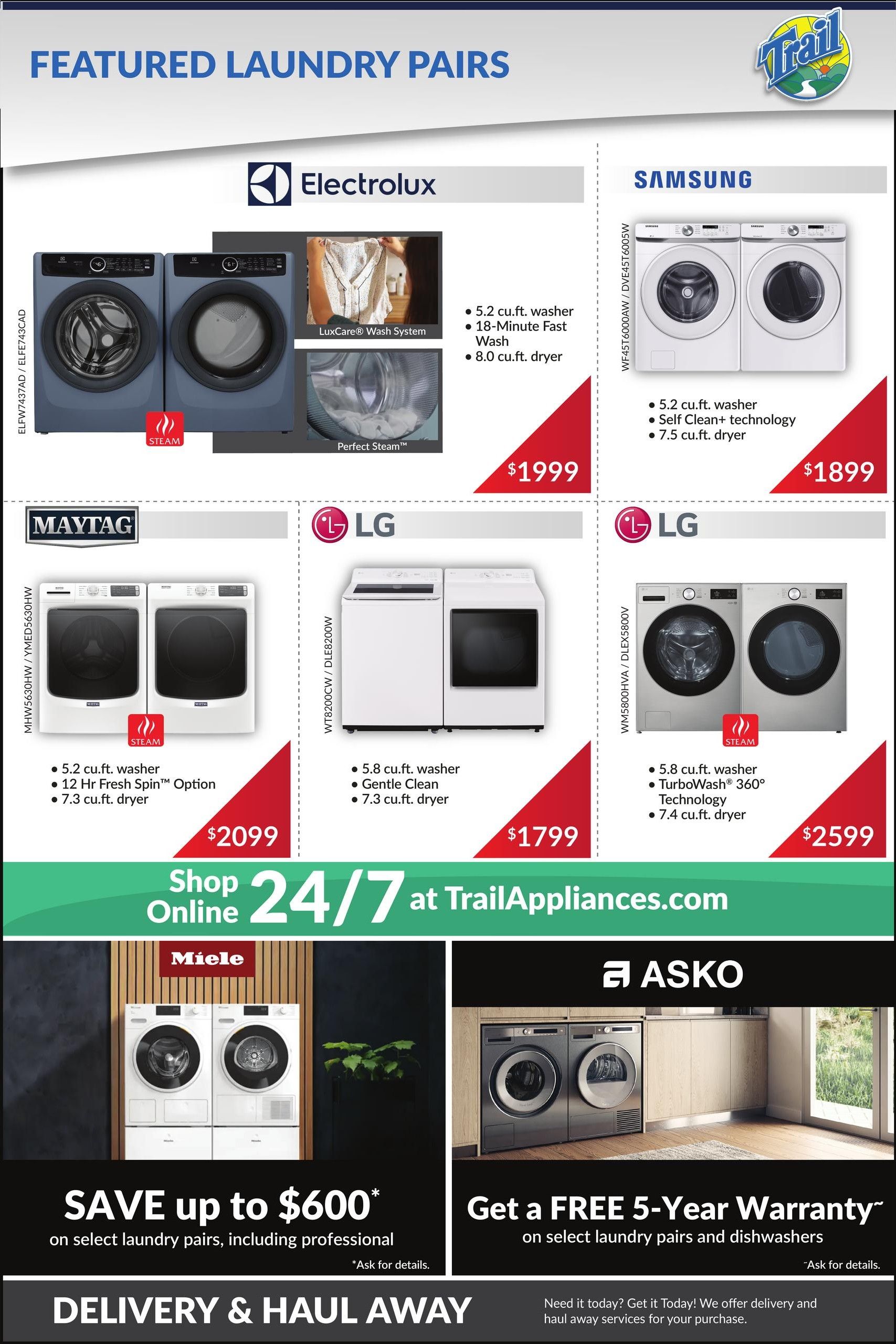 Trail Appliances (AB & SK) Flyer August 6 to 12