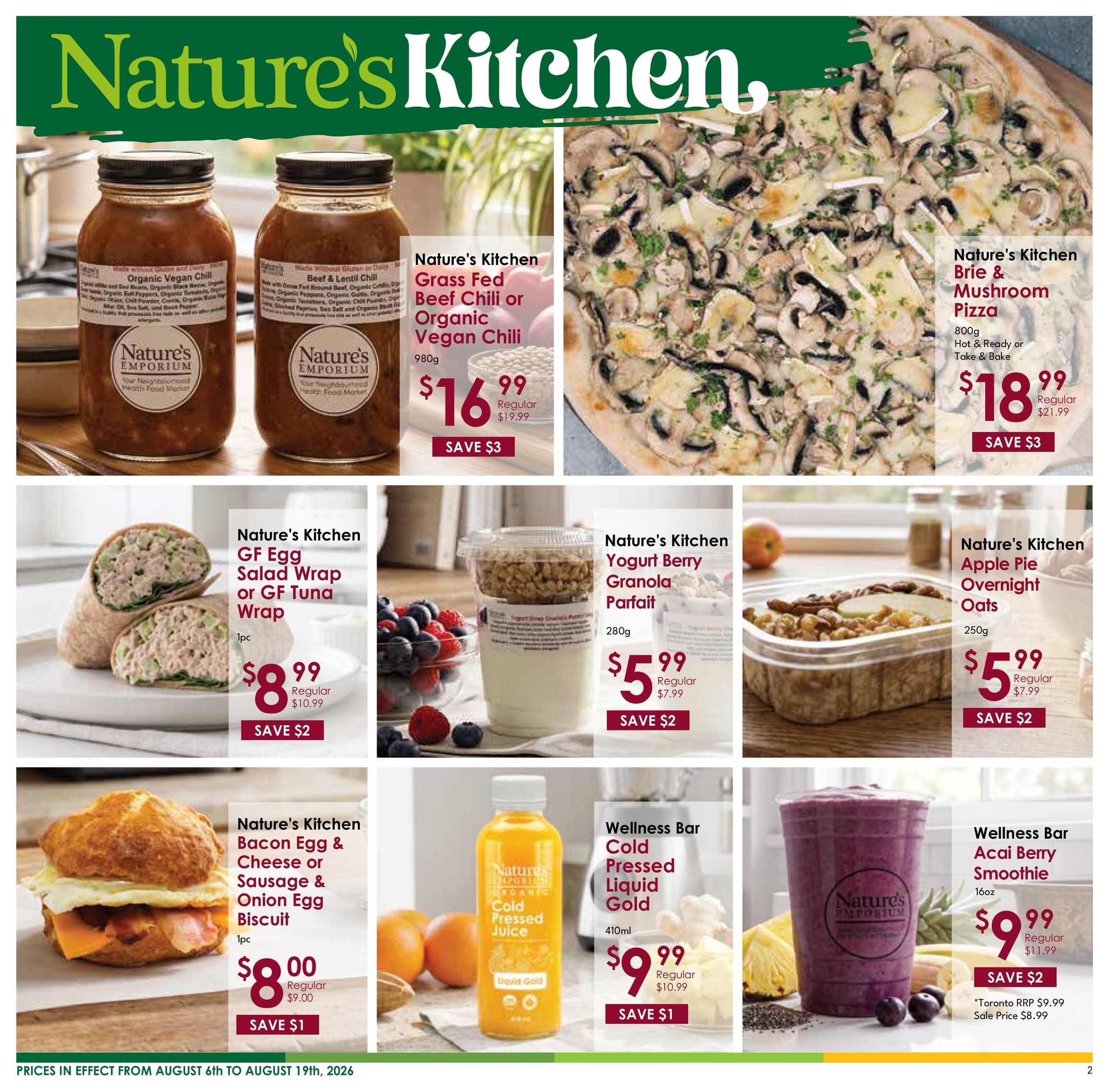 Nature's Emporium Flyer August 6 to 19