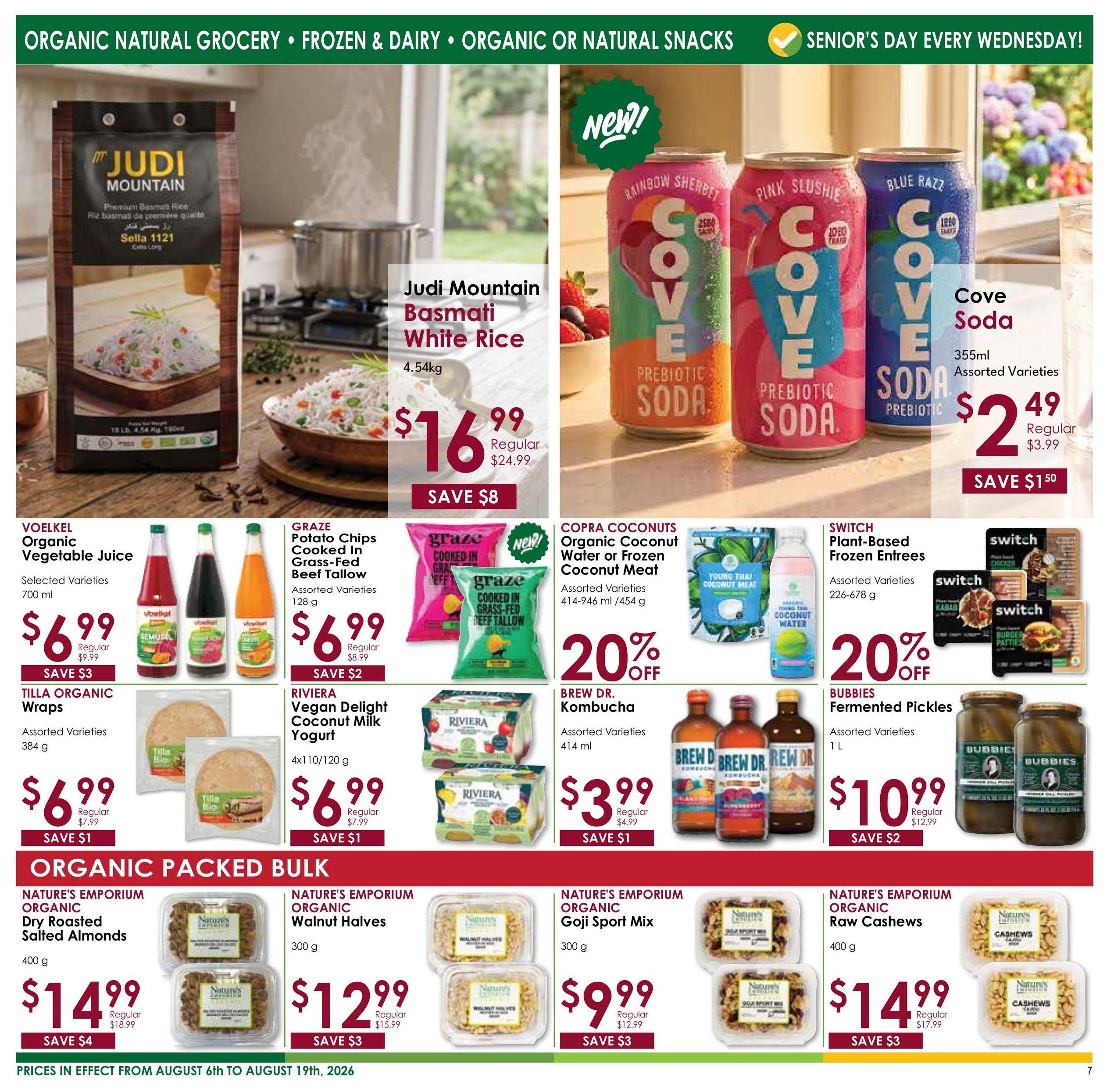 Nature's Emporium Flyer August 6 to 19