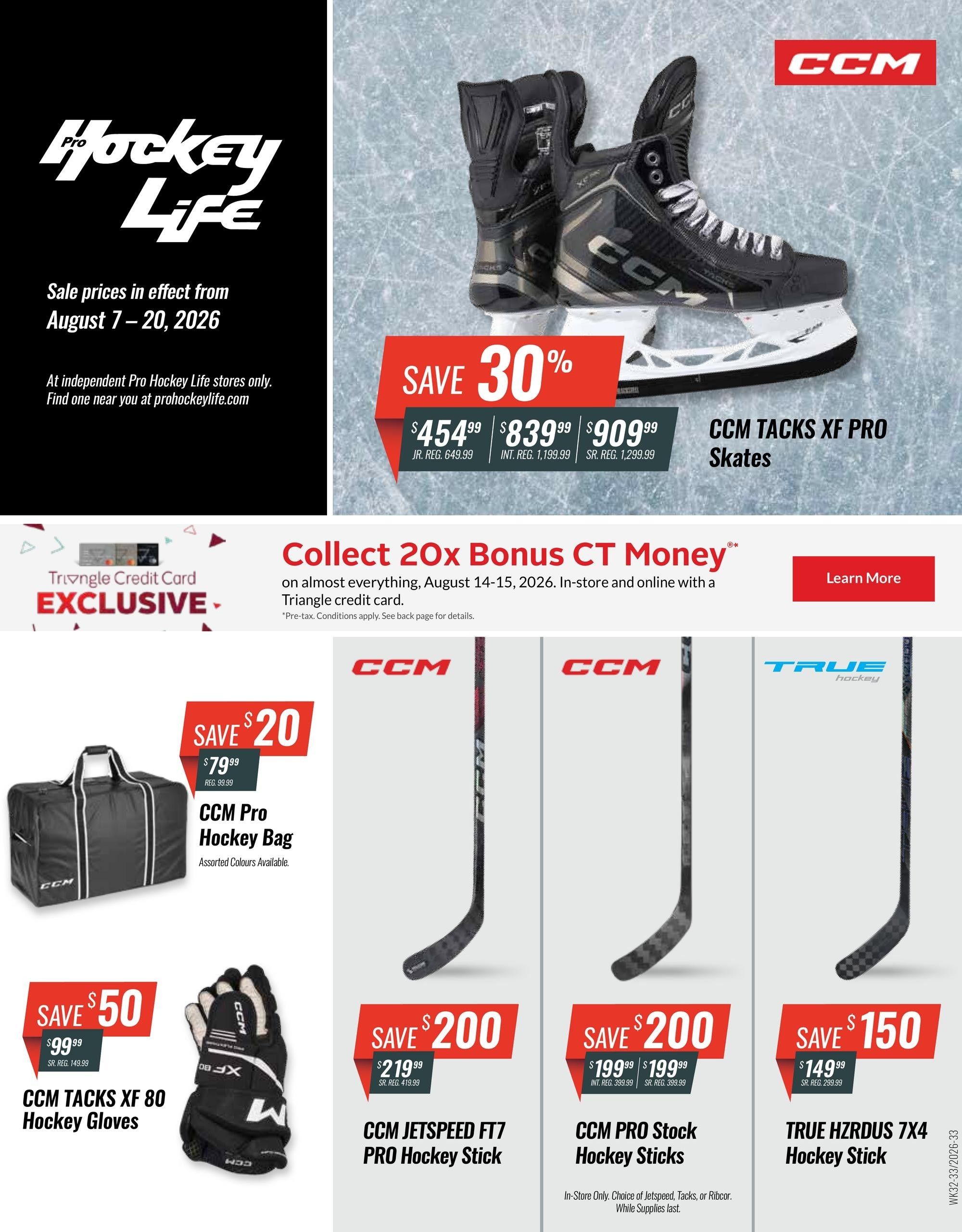 Pro Hockey Life Flyer August 7 to 20