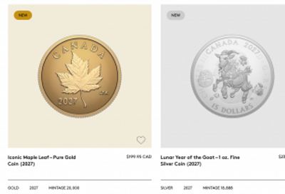Royal Canadian Mint New Releases: Iconic Maple Leaf Pure Gold Coin + 50th Anniversary of the CN Tower + More
