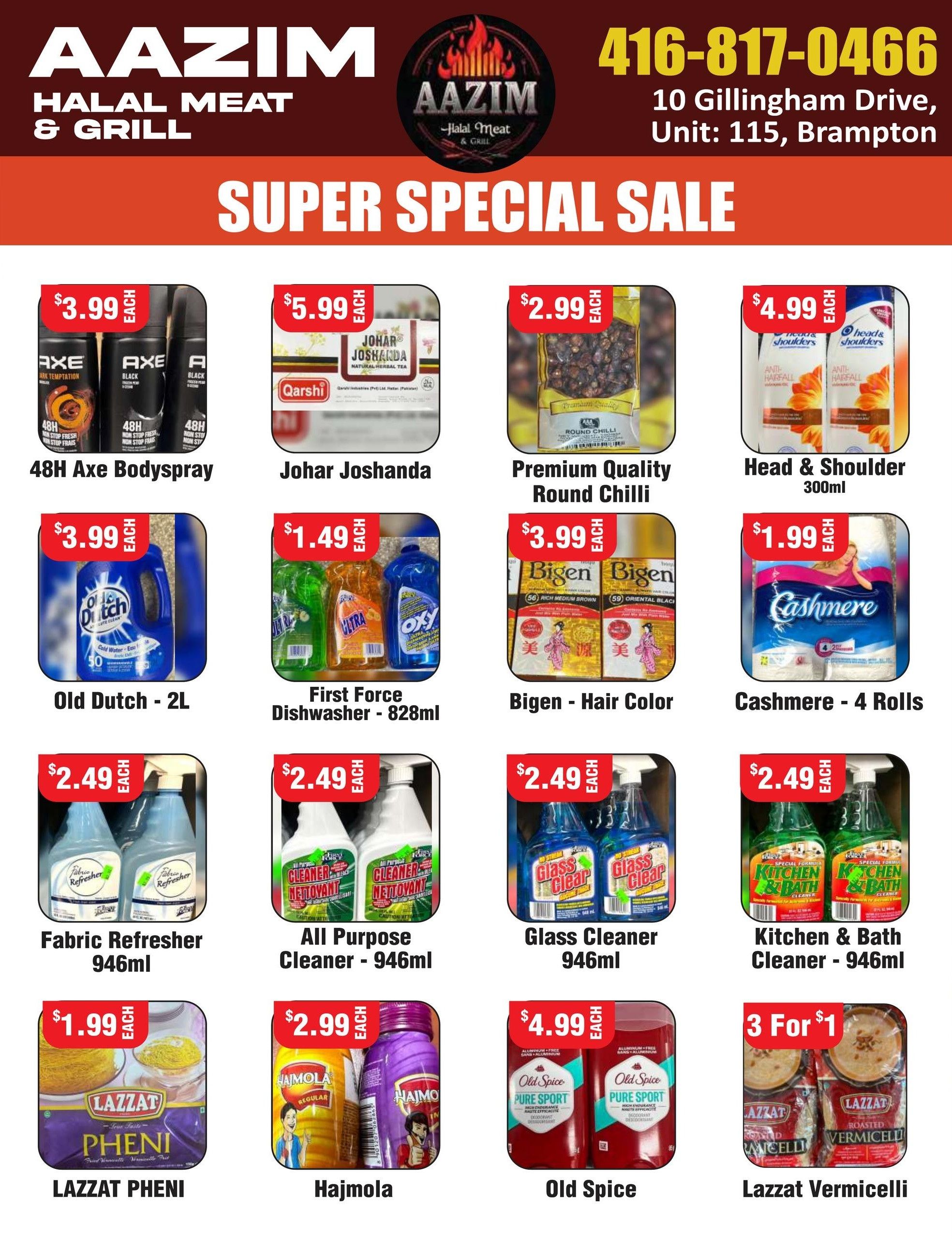 Aazim Halal Meat & Grill Flyer August 6 to 12