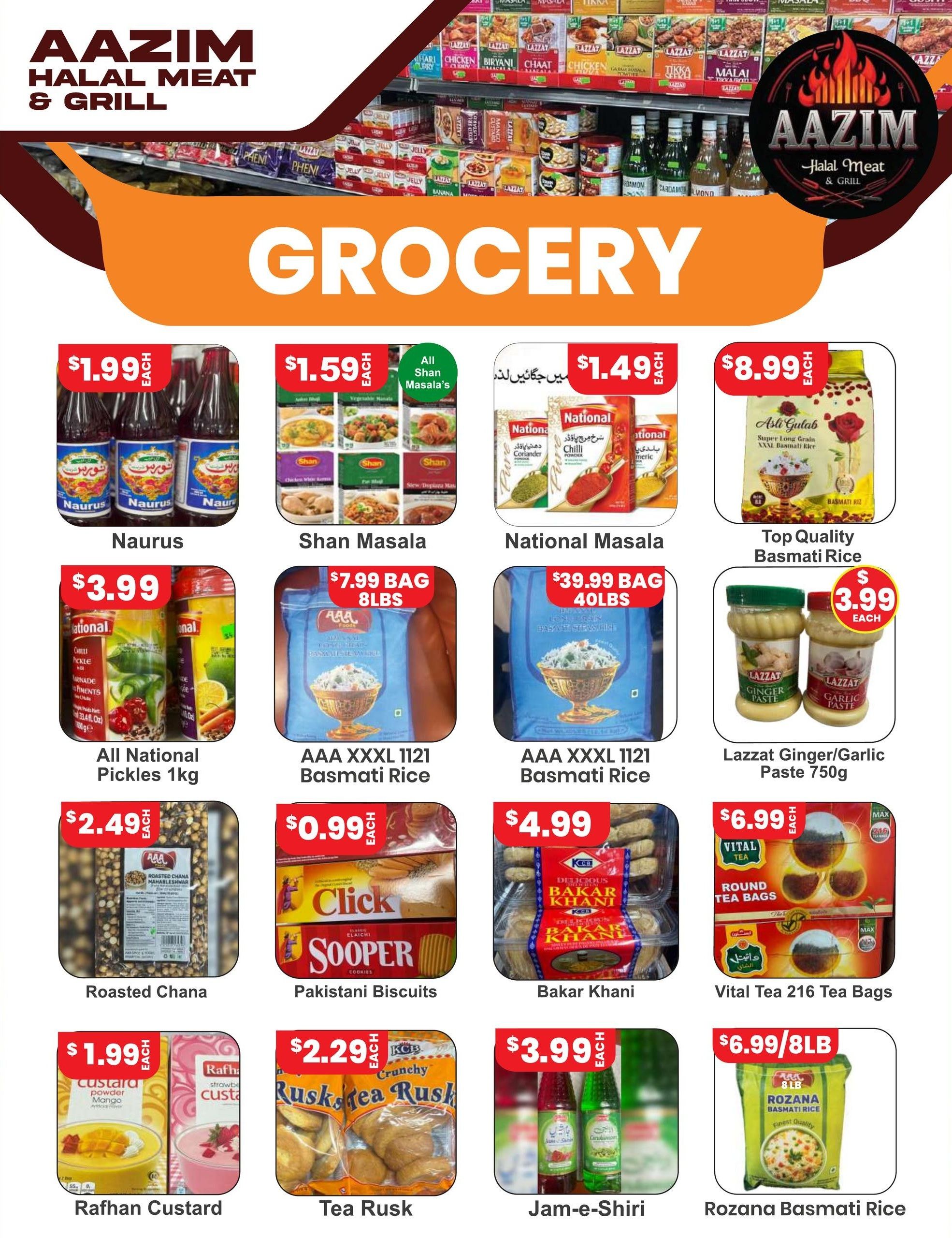 Aazim Halal Meat & Grill Flyer August 6 to 12