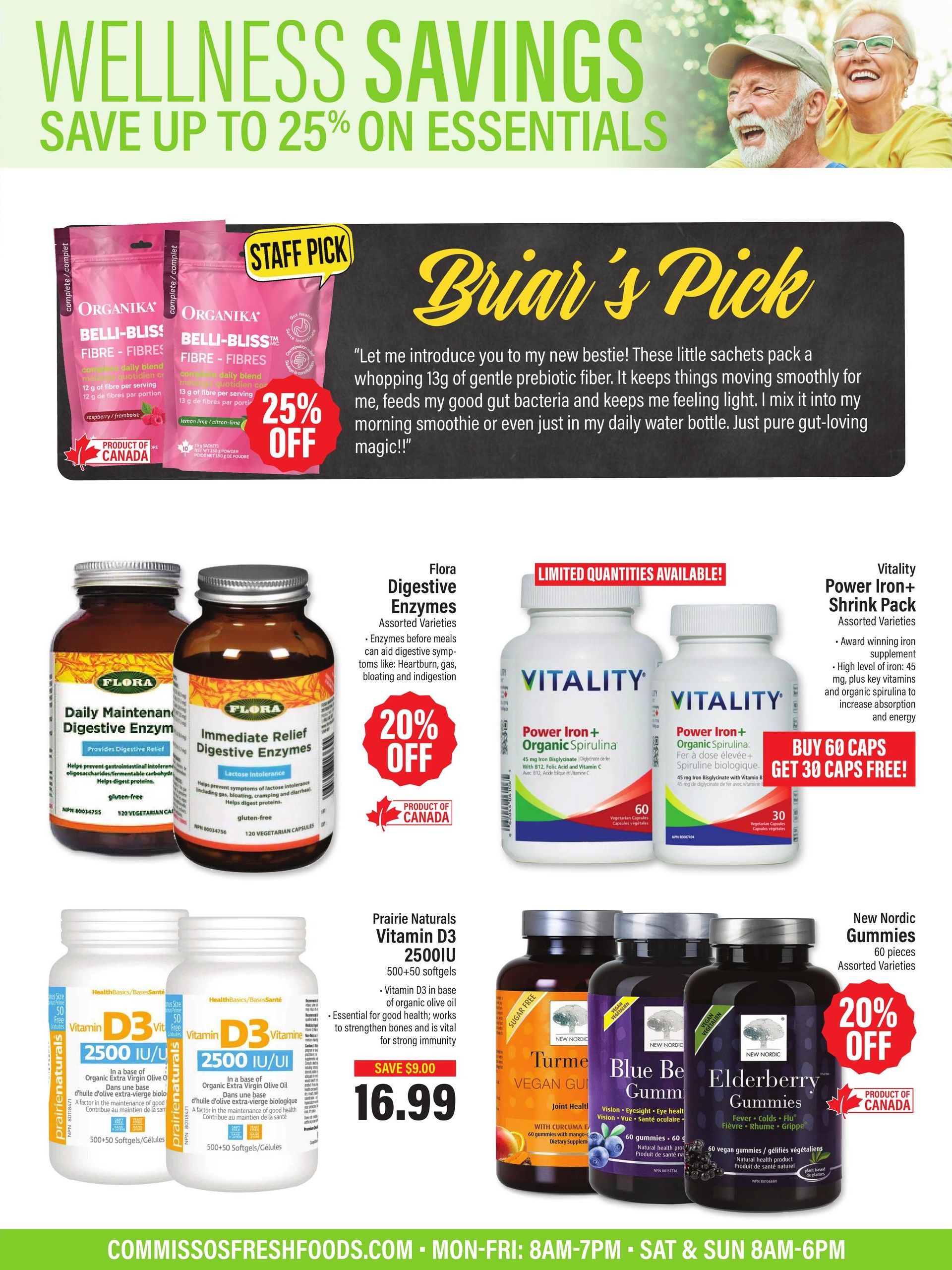 Commisso's Fresh Foods Wellness Flyer August 7 to 20