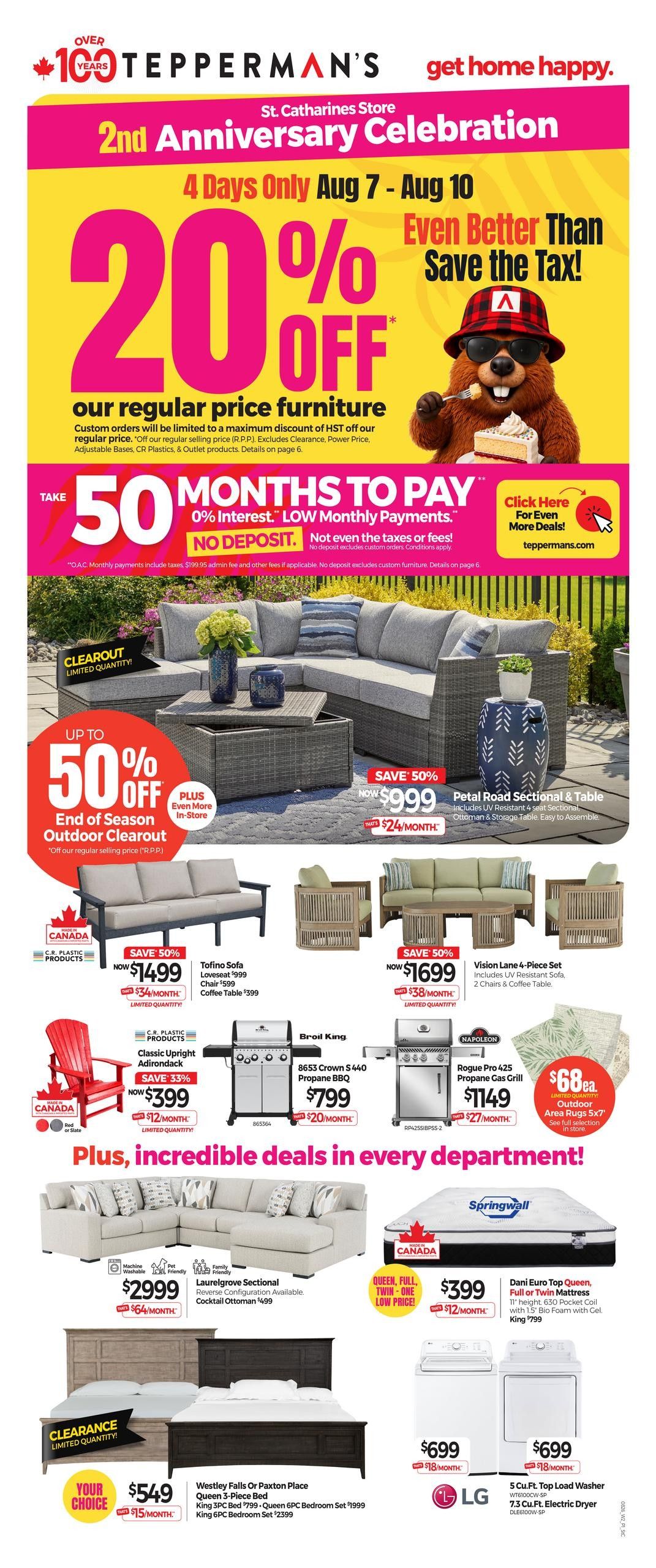 Tepperman's Flyer August 7 to 13