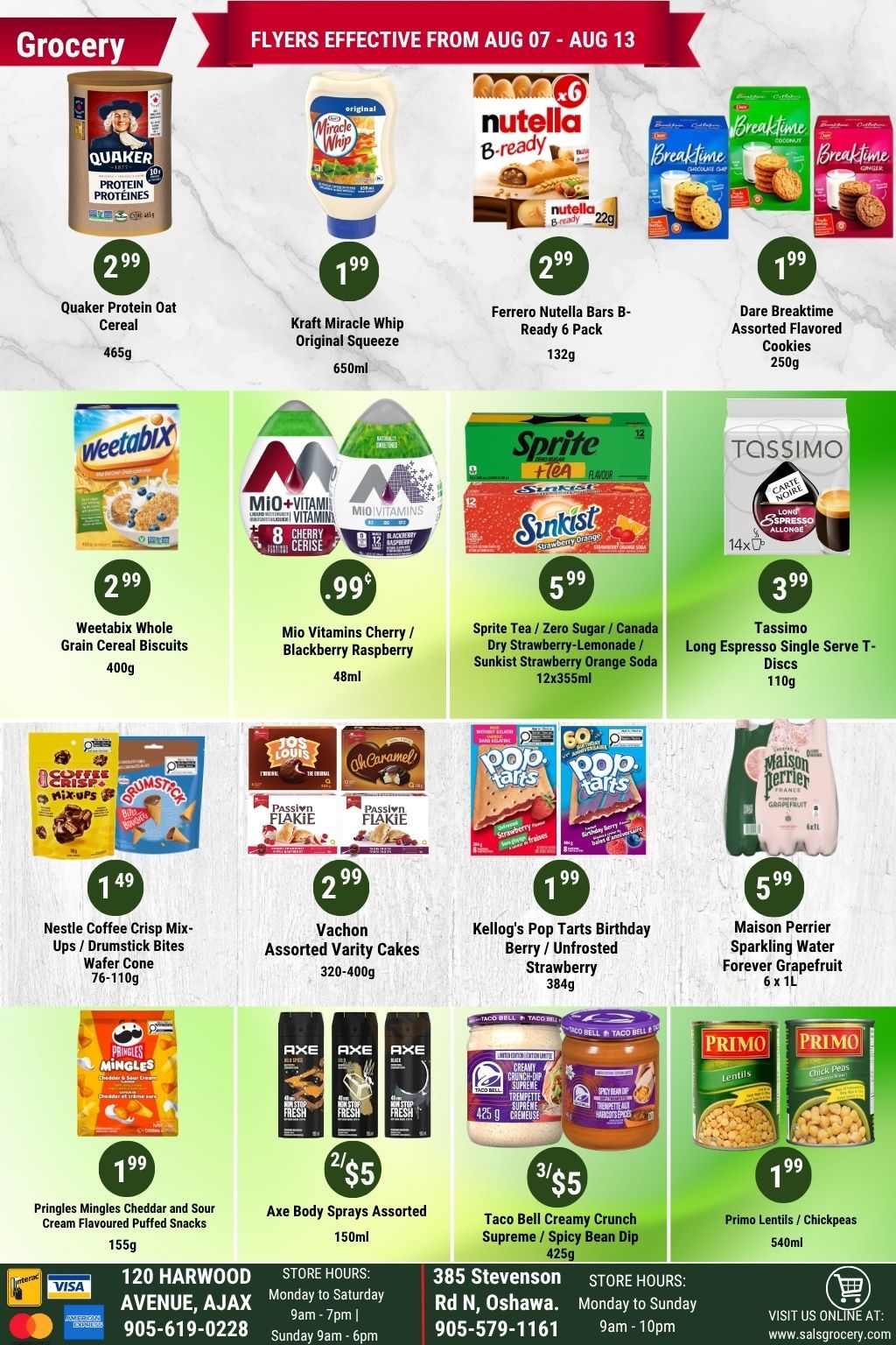 Sal's Grocery Flyer August 7 to 13