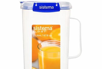 Walmart: Sistema KLIP IT PLUS Leakproof Juice Jug, 2 L, Airtight Plastic Jug for Milk, Water & More, BPA-Free $1.00 (reg. $10.98)