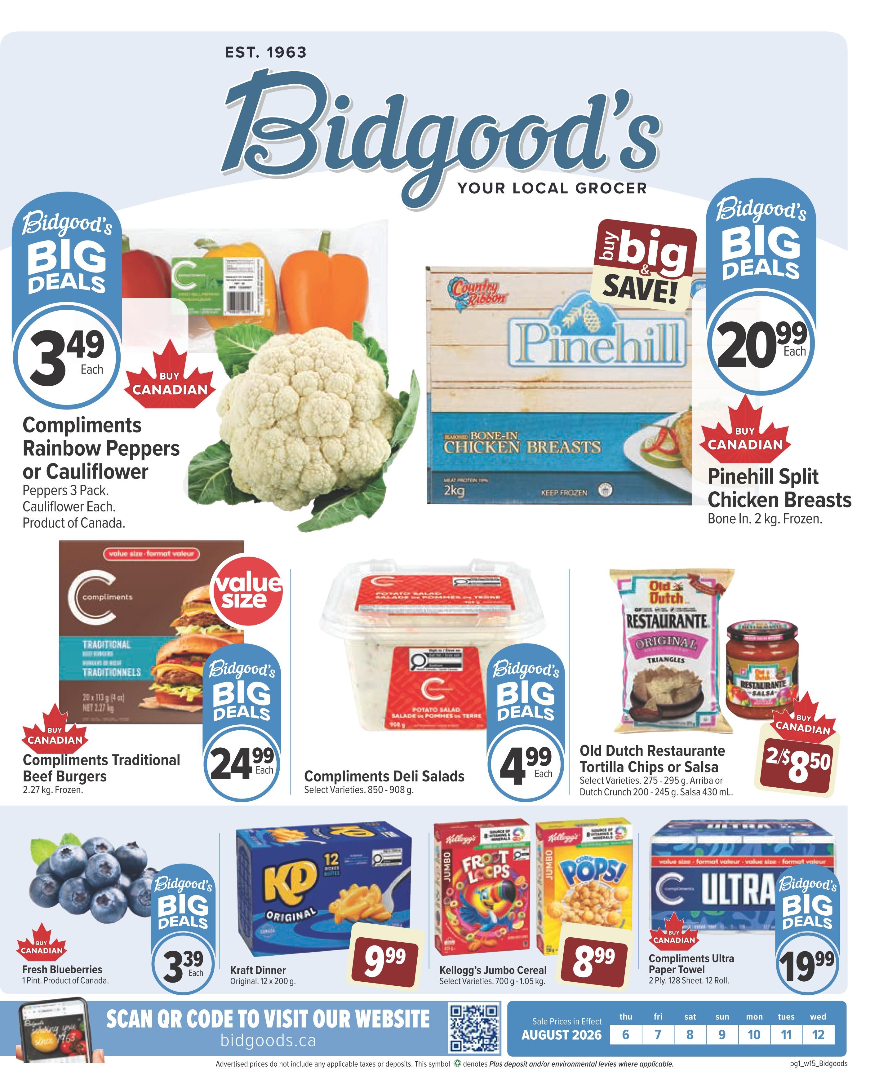 Bidgood's Flyer August 6 to 12