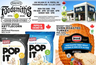 Foodsmiths Flyer August 6 to 13