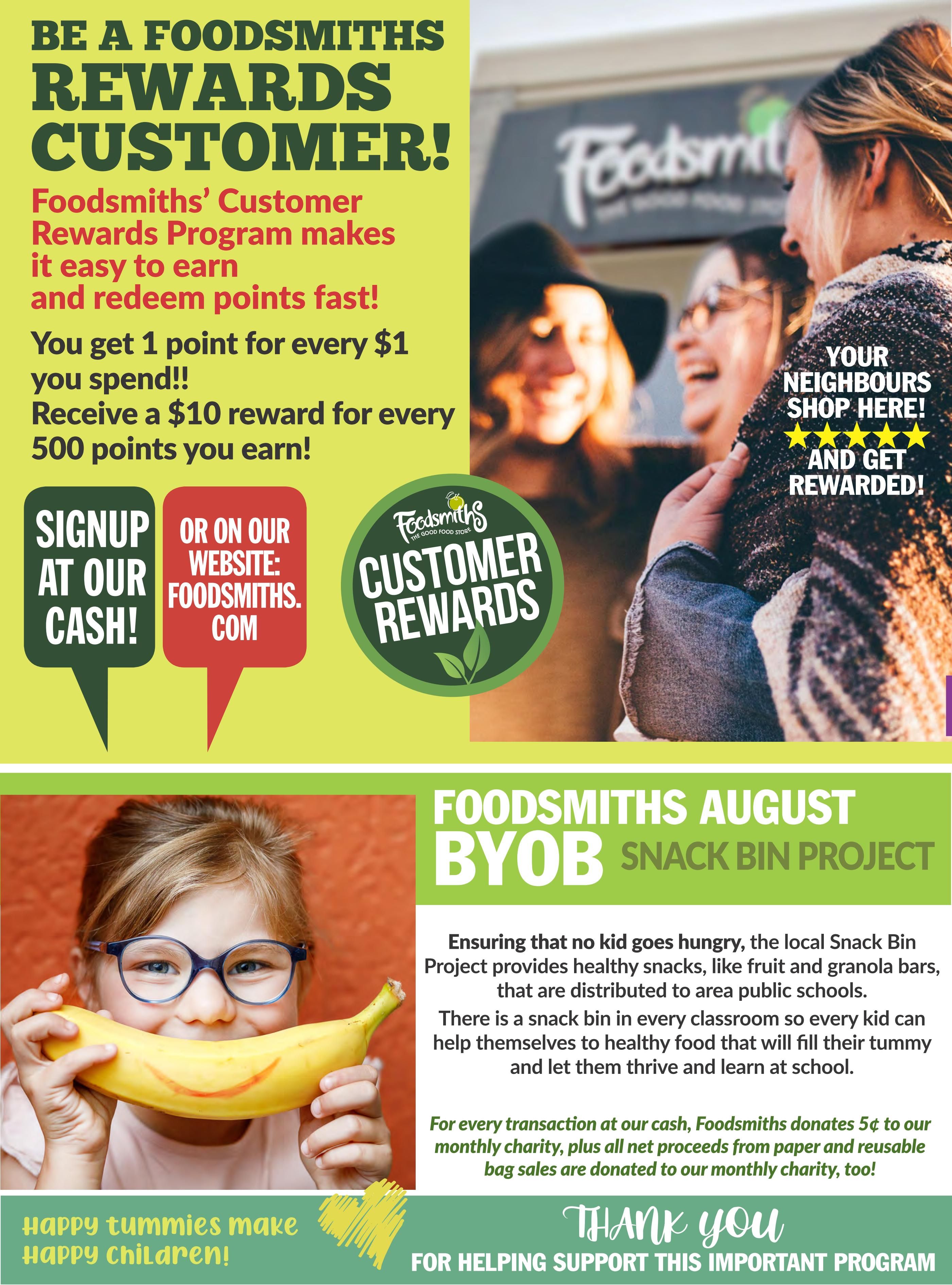 Foodsmiths Flyer August 6 to 13