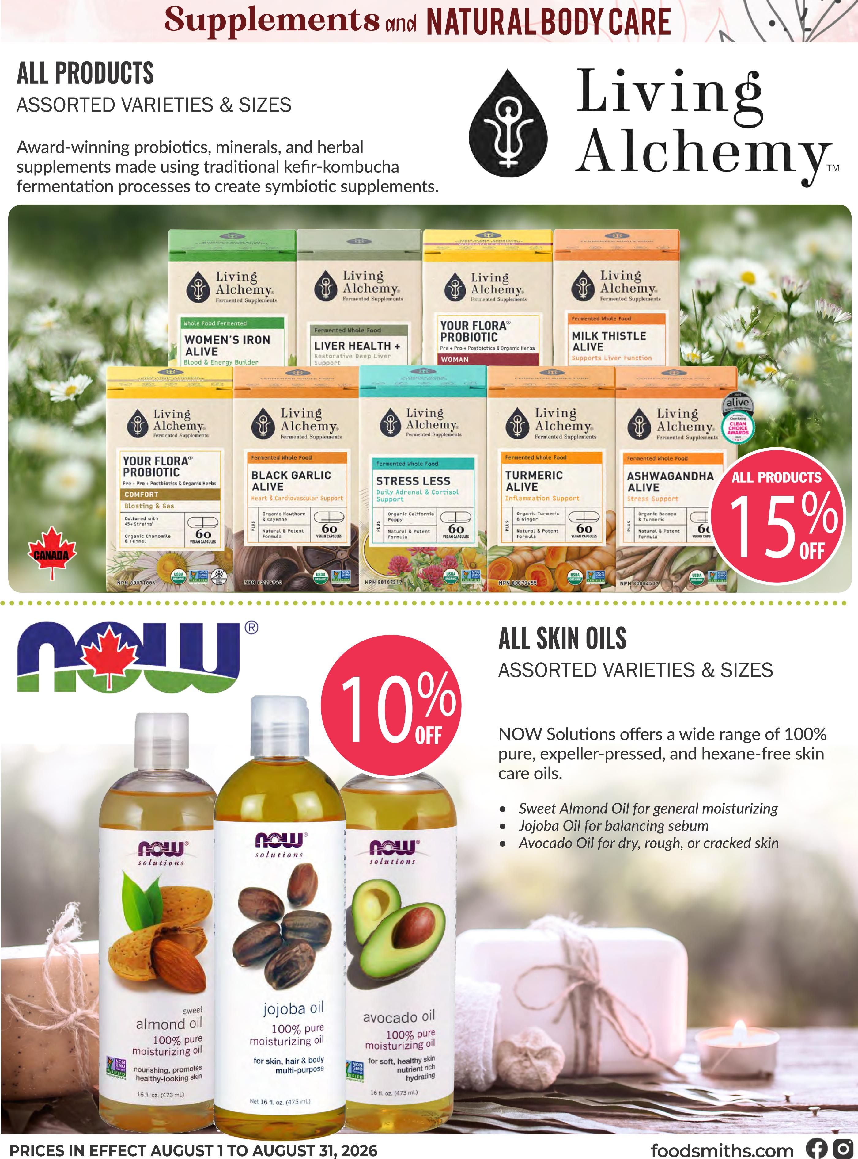 Foodsmiths Flyer August 6 to 13