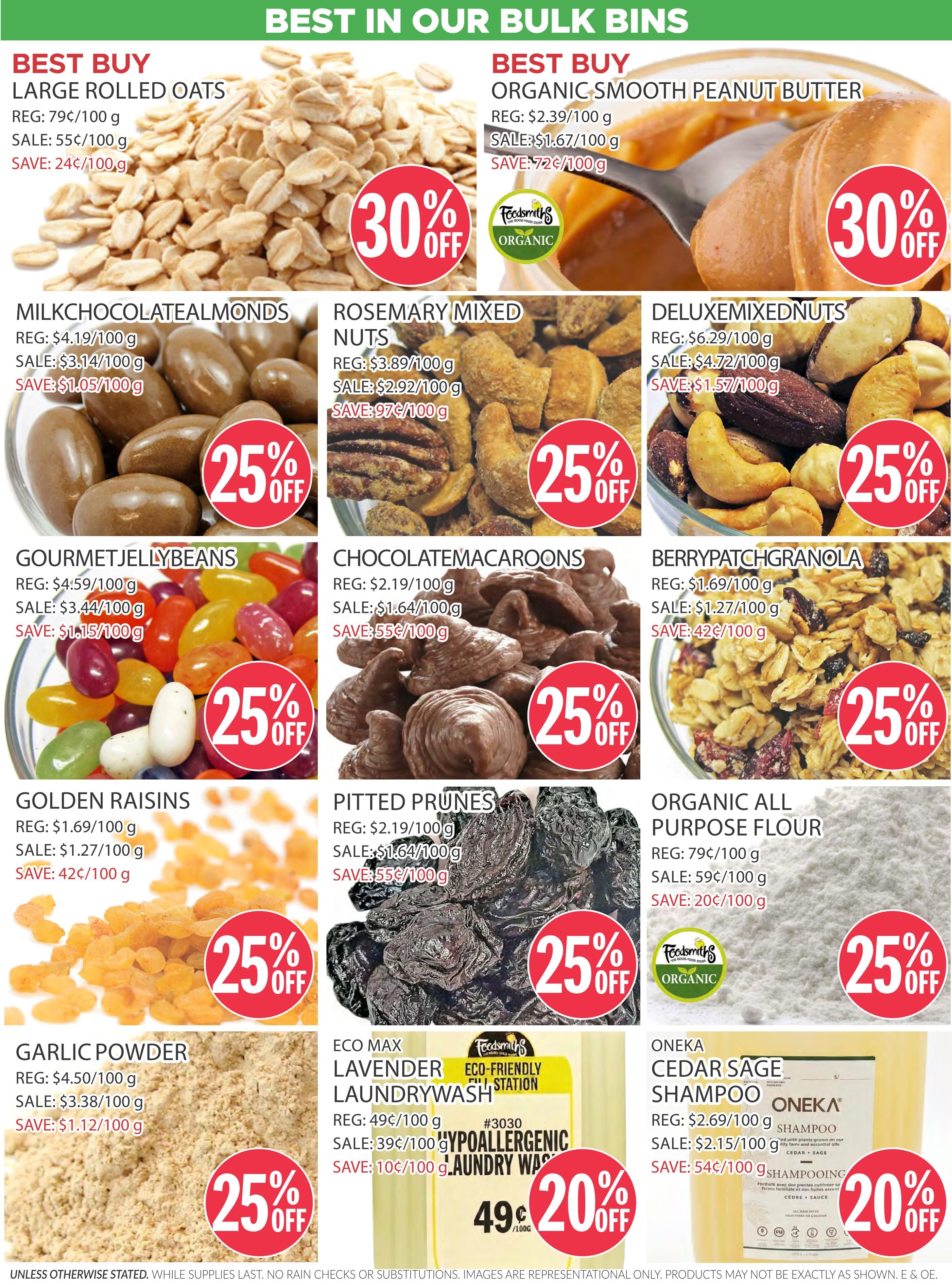 Foodsmiths Flyer August 6 to 13