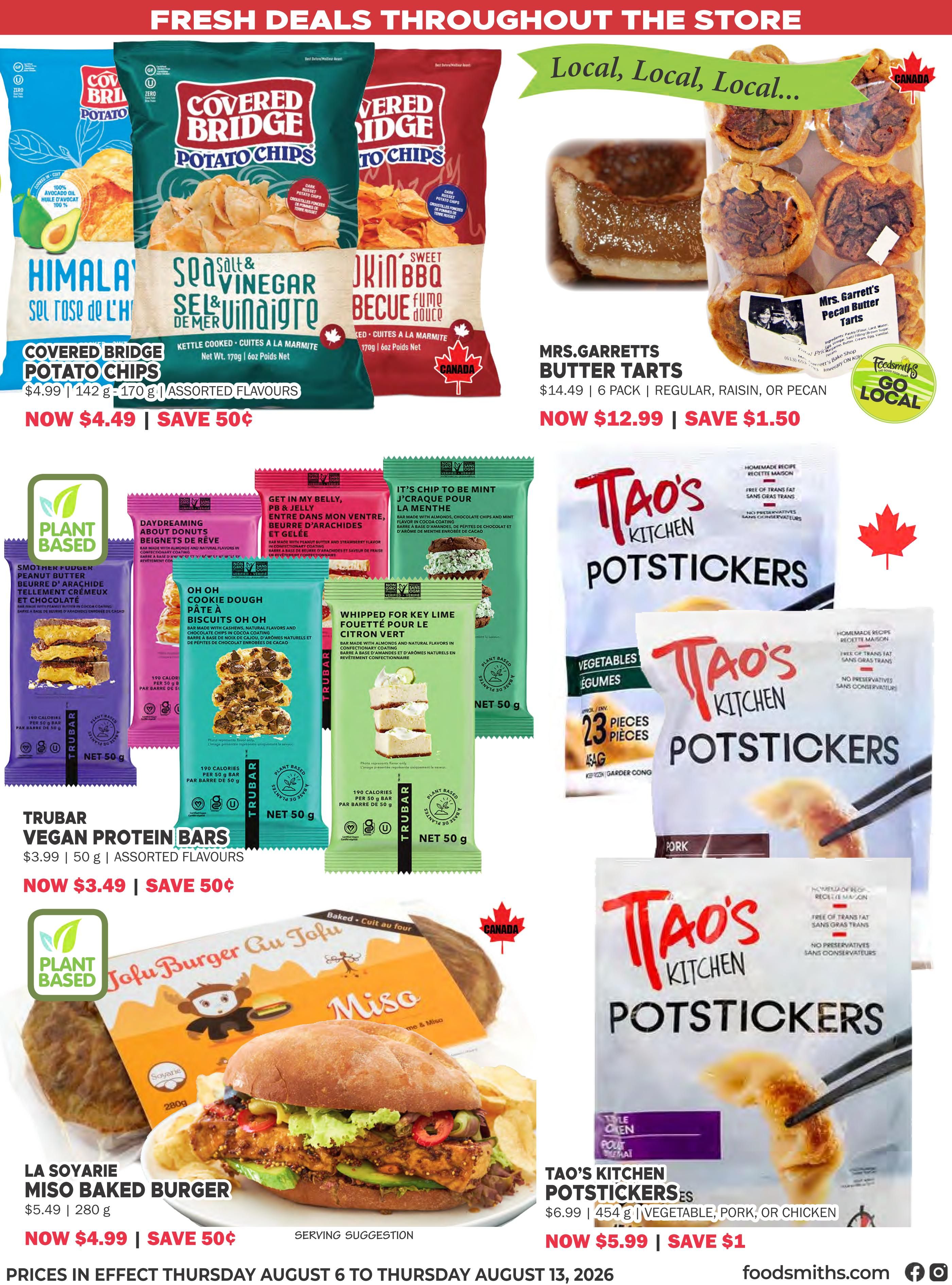 Foodsmiths Flyer August 6 to 13