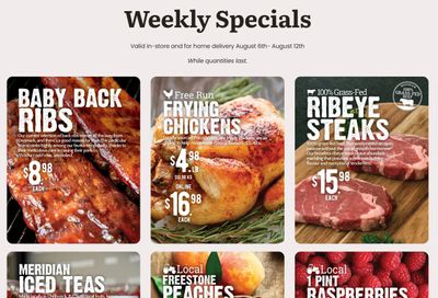 Meridian Farm Market Flyer August 6 to 12