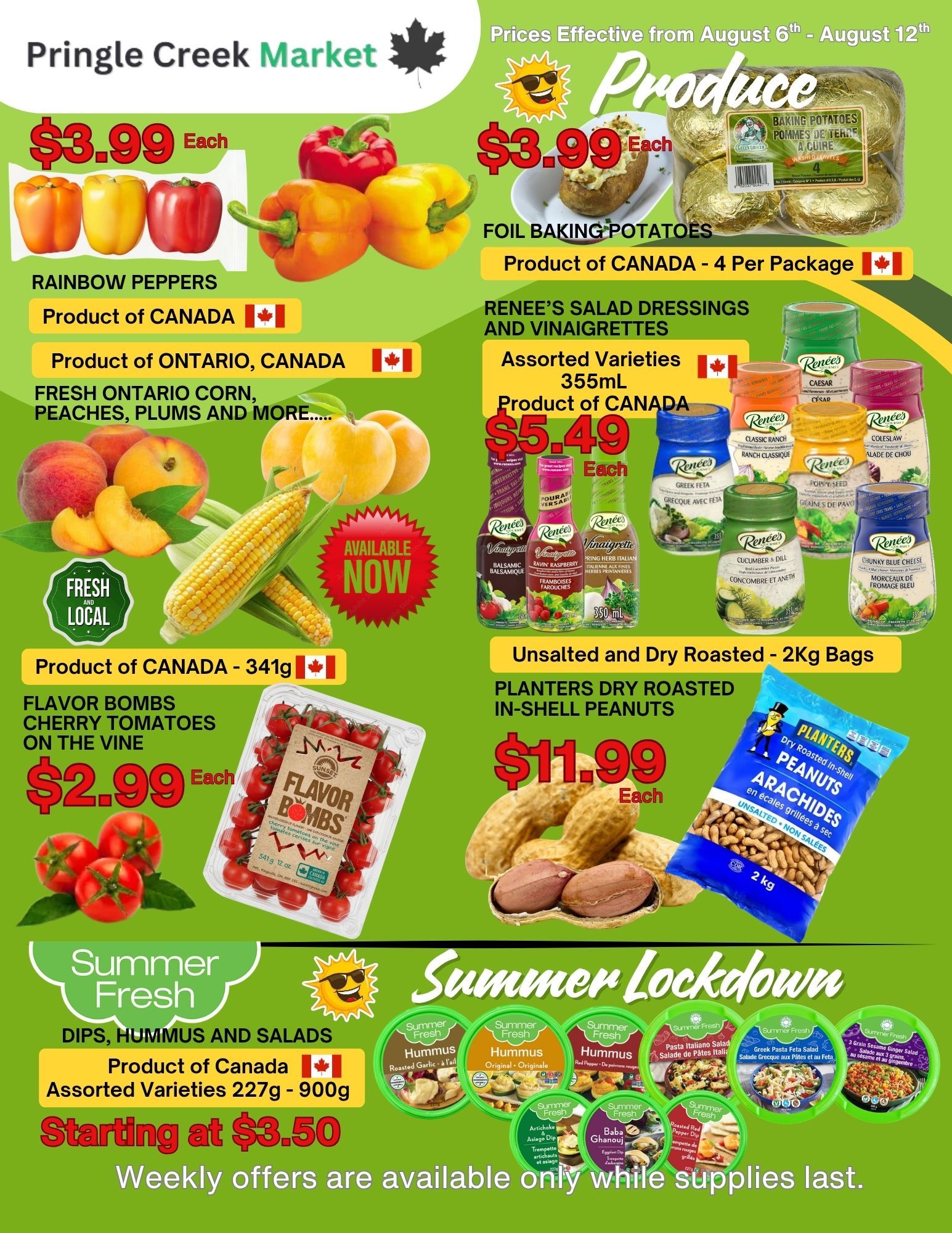 Pringle Creek Market Flyer August 6 to 12