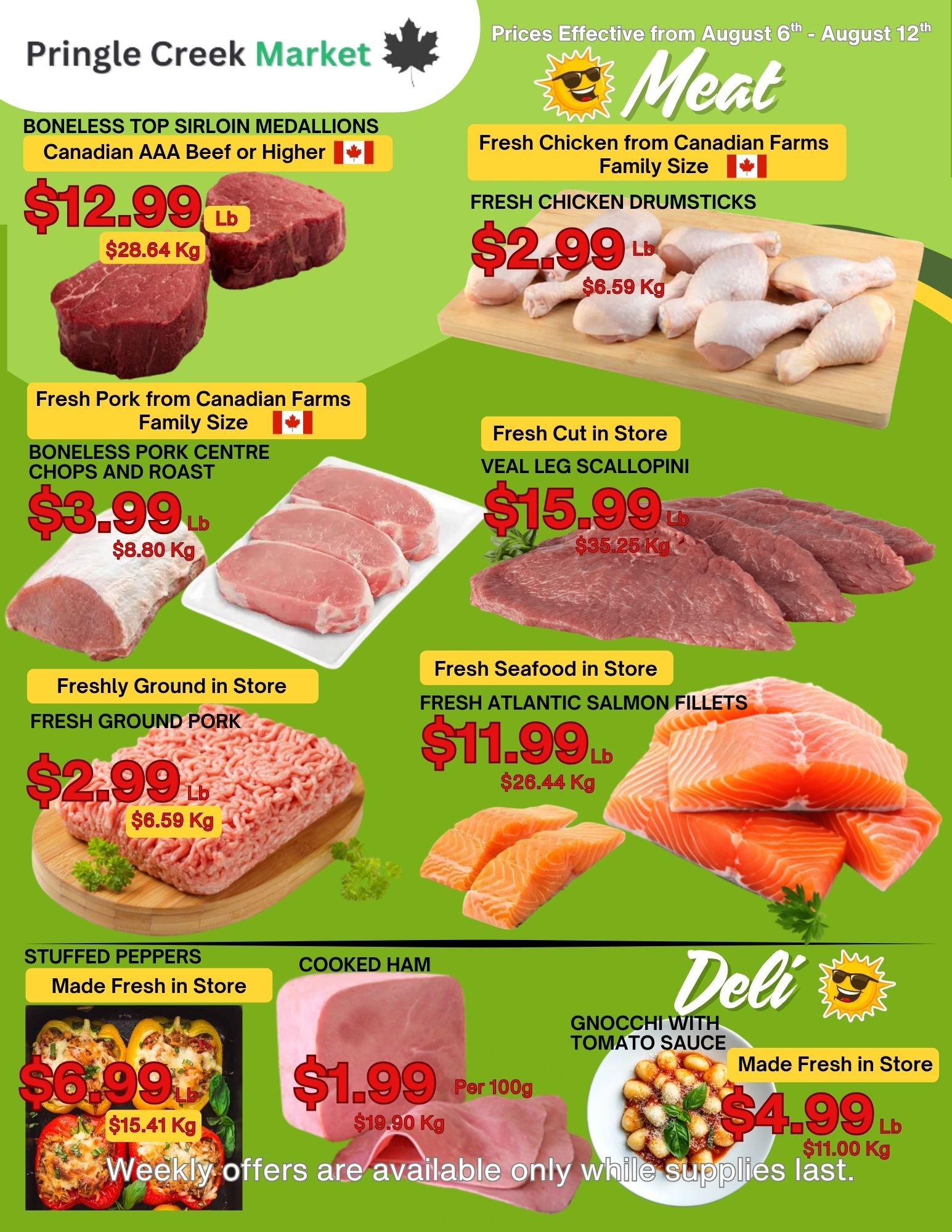 Pringle Creek Market Flyer August 6 to 12