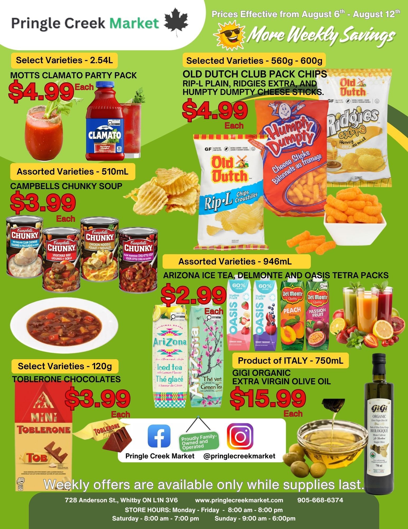 Pringle Creek Market Flyer August 6 to 12