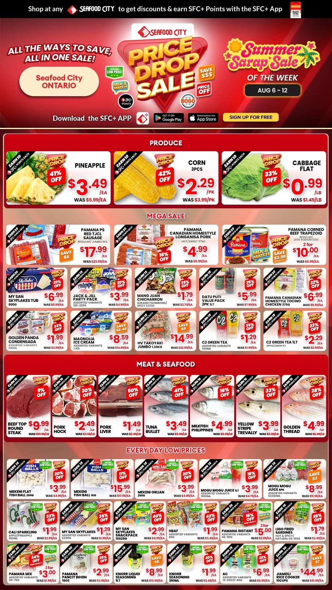 Seafood City Supermarket (ON) Flyer August 6 to 12