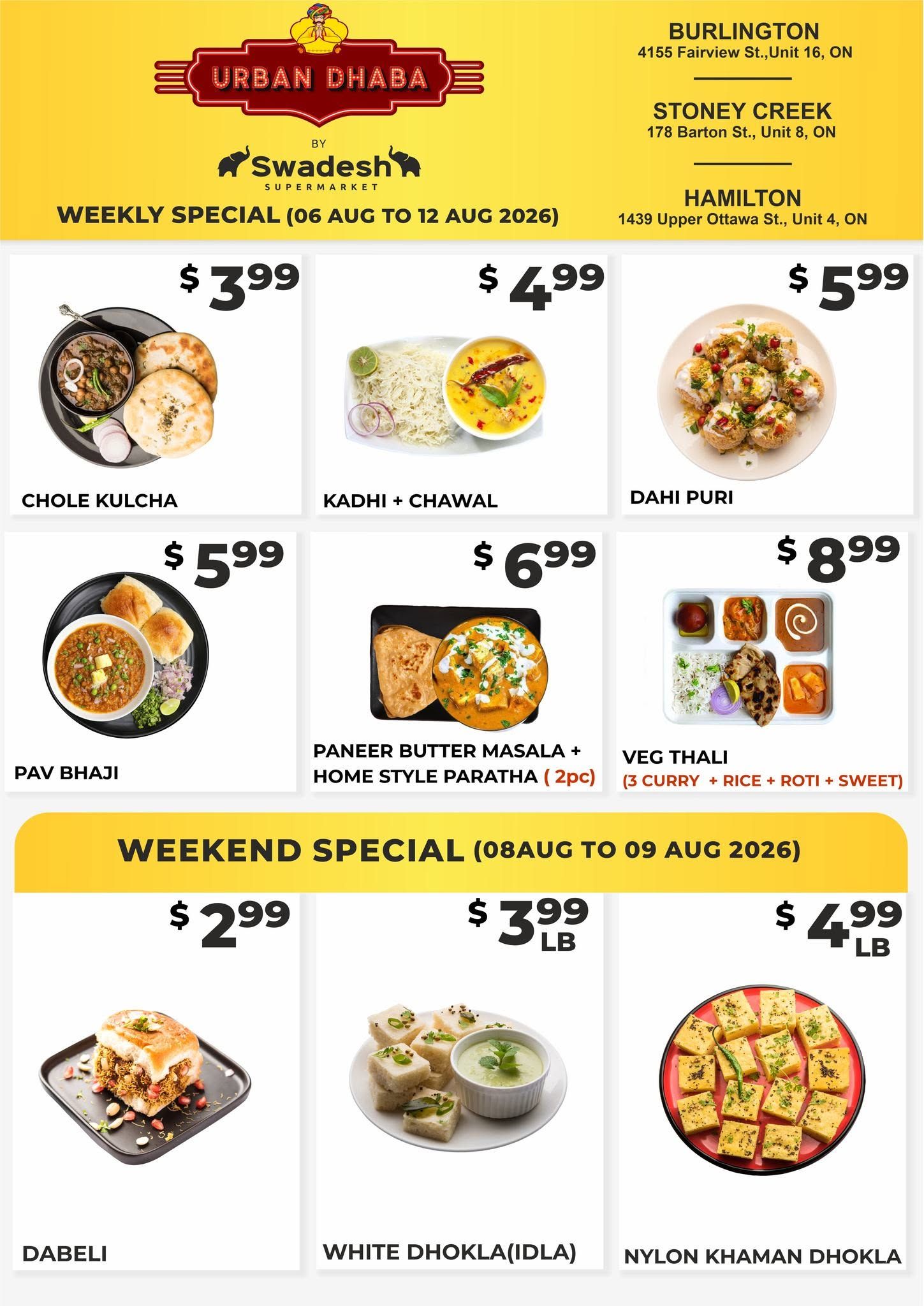 Swadesh Supermarket Flyer August 6 to 12