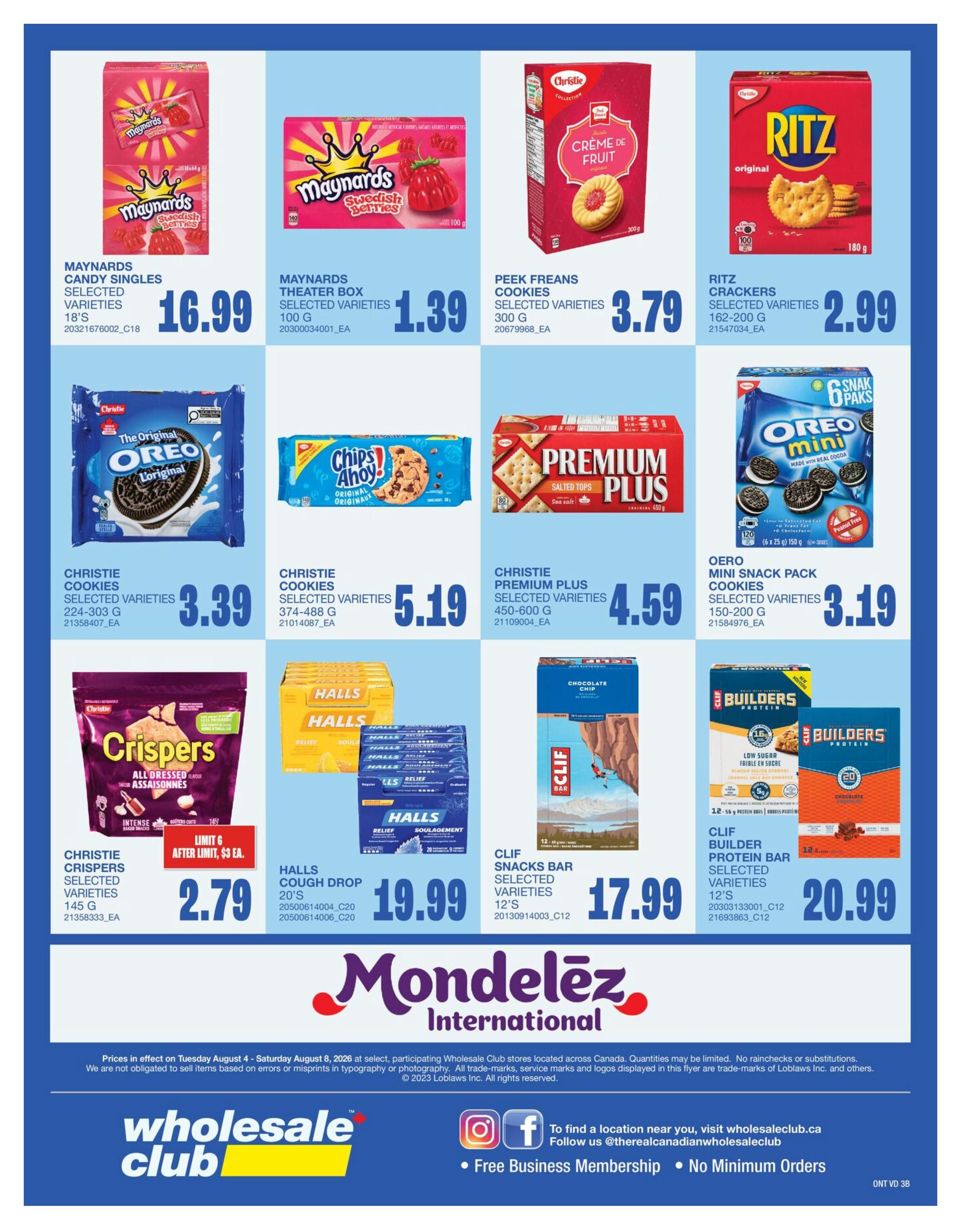 Wholesale Club (ON) Flyer August 6 to 12