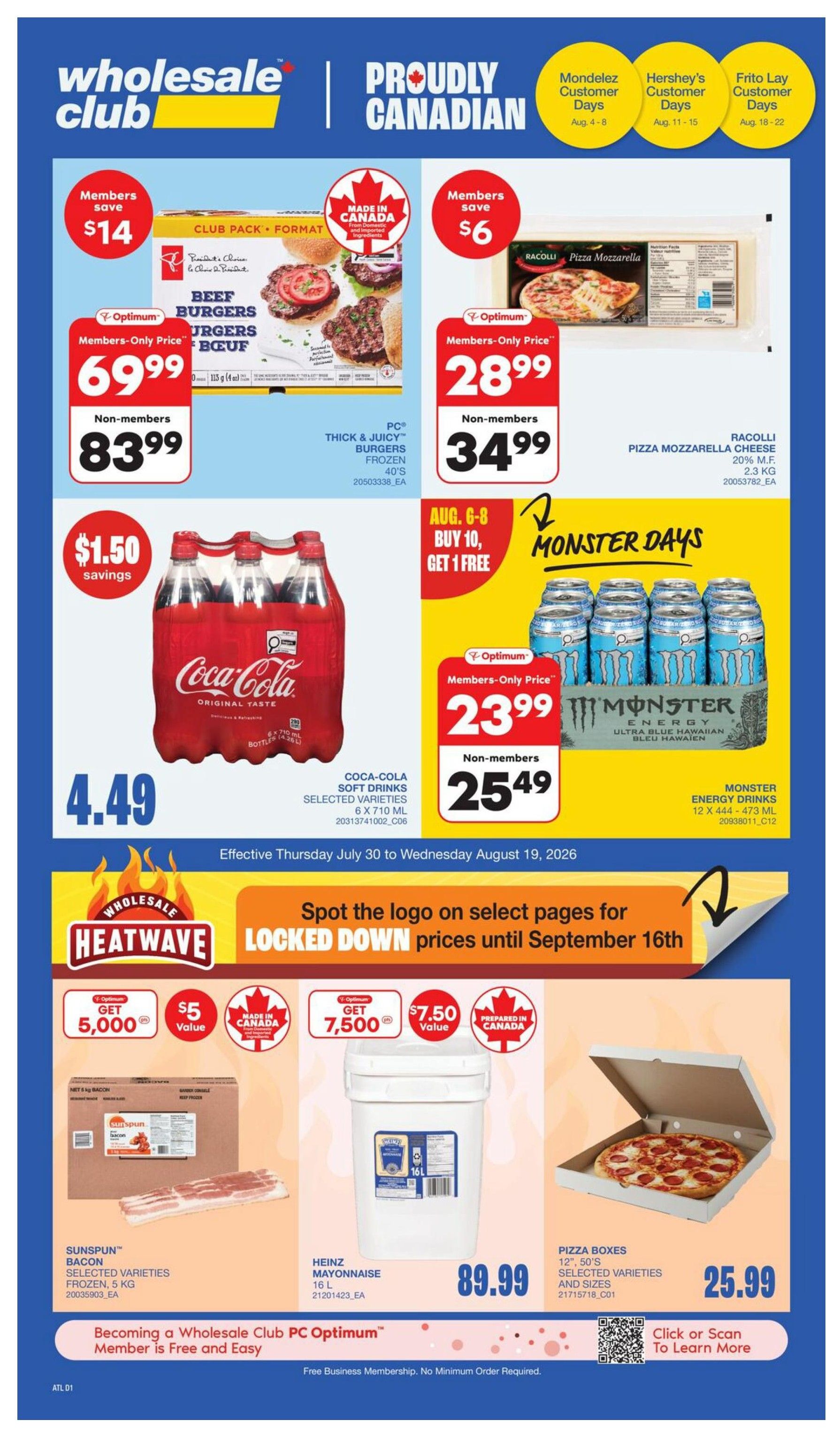 Wholesale Club (Atlantic) Flyer August 6 to 12