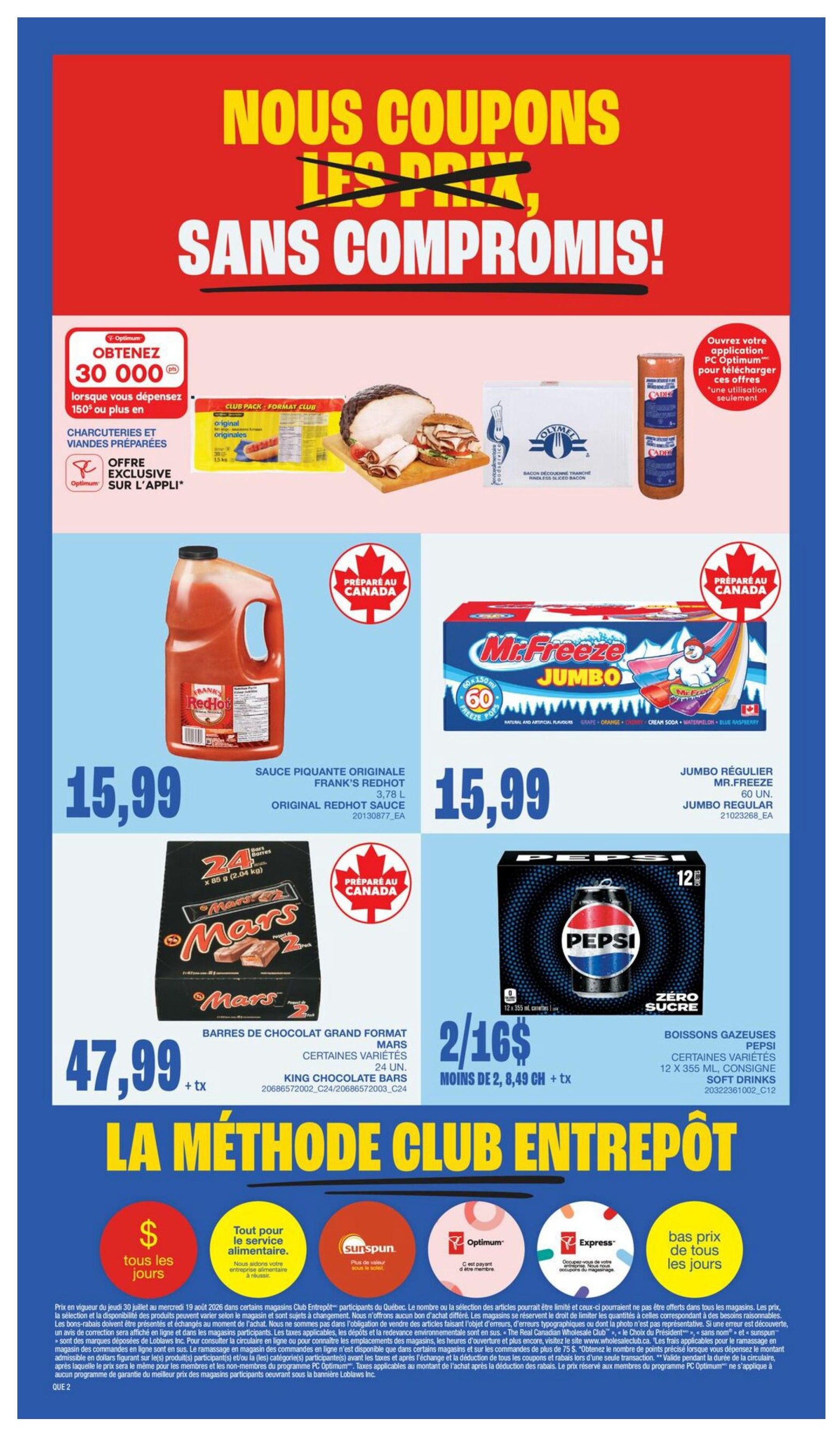 Wholesale Club (QC) Flyer August 6 to 12