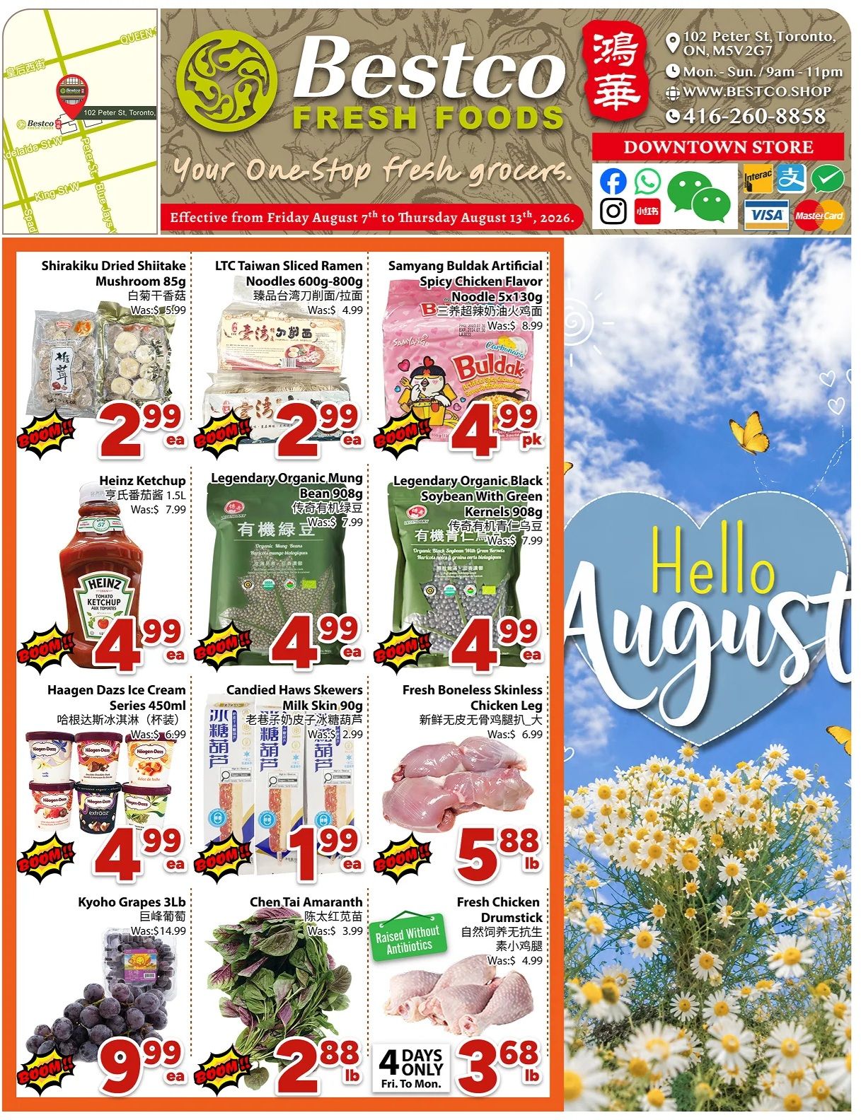 BestCo Food Mart (Downtown Toronto) Flyer August 7 to 13