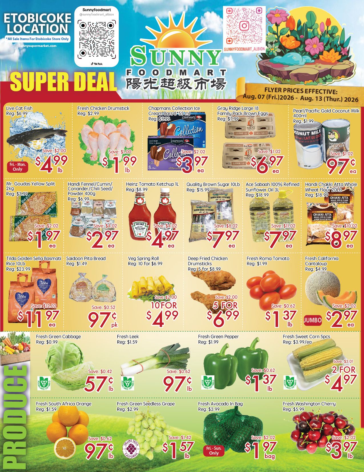 Sunny Foodmart (Etobicoke) Flyer August 7 to 13