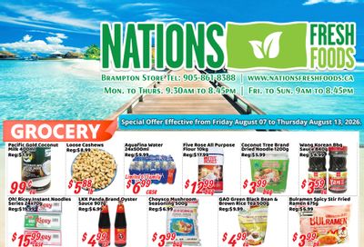 Nations Fresh Foods (Brampton) Flyer August 7 to 13