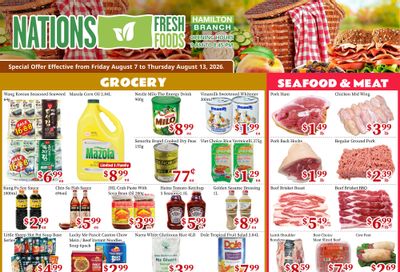 Nations Fresh Foods (Hamilton) Flyer August 7 to 13