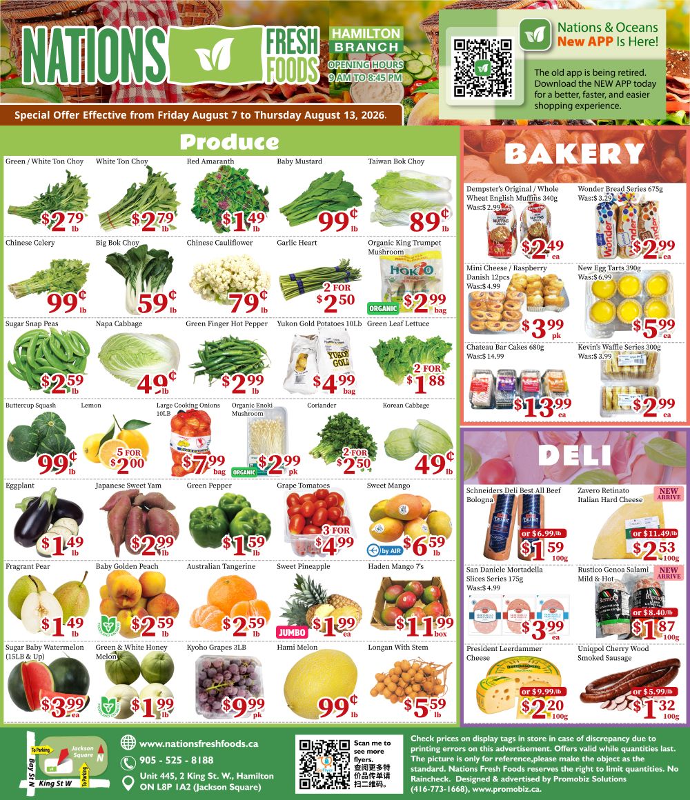 Nations Fresh Foods (Hamilton) Flyer August 7 to 13