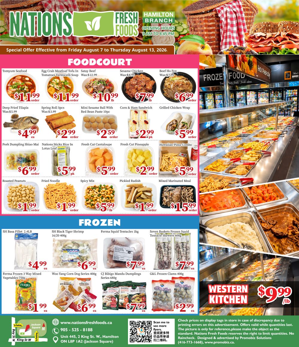 Nations Fresh Foods (Hamilton) Flyer August 7 to 13