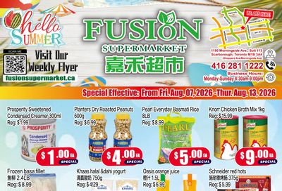 Fusion Supermarket (Scarborough) Flyer August 7 to 13