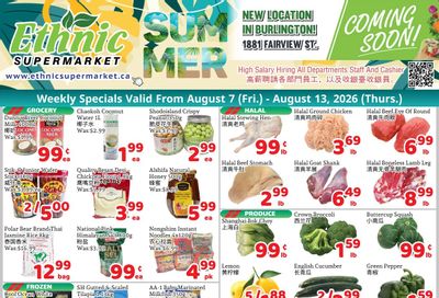 Ethnic Supermarket (Milton) Flyer August 7 to 13