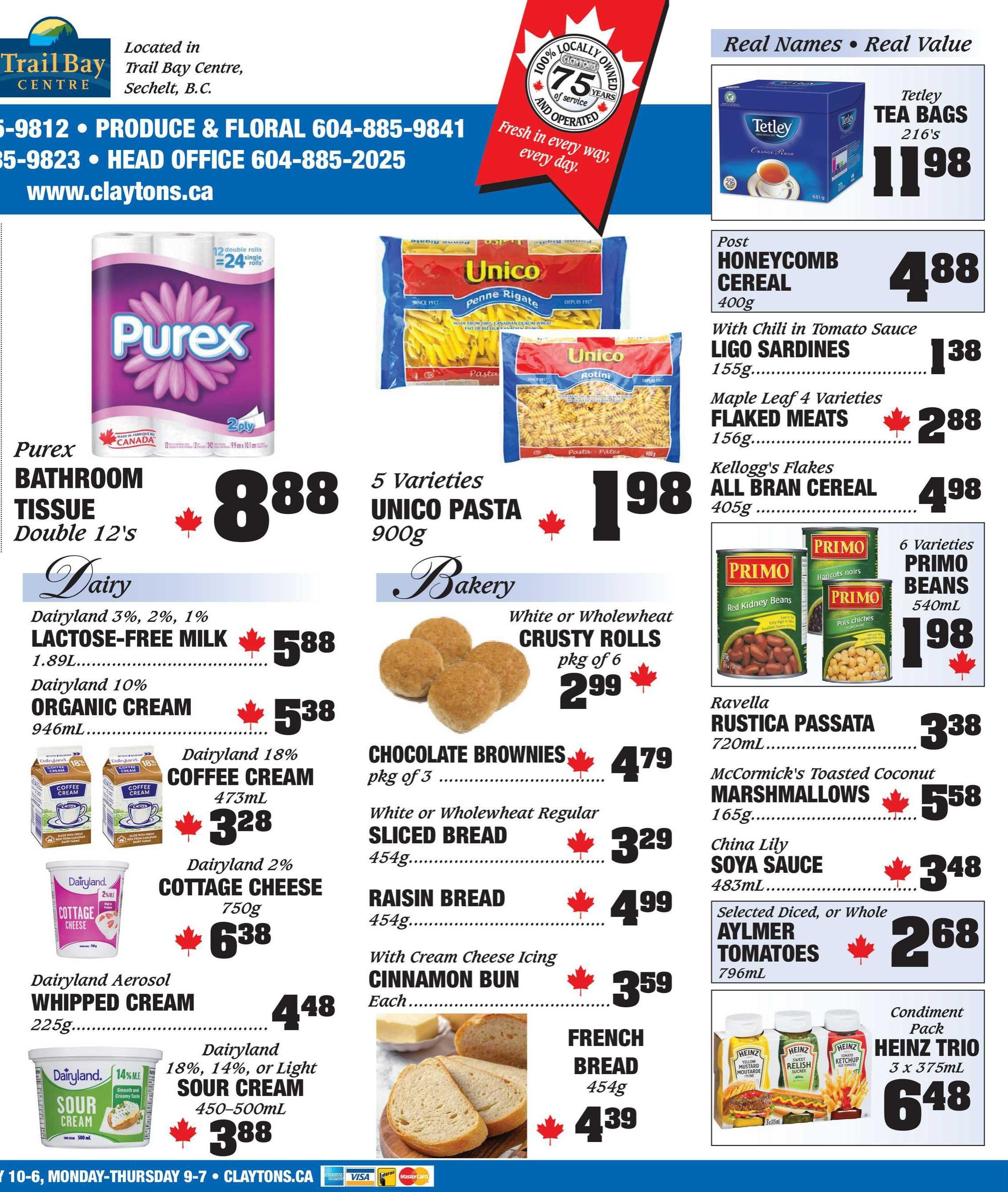 Claytons Heritage Market Flyer August 7 to 13